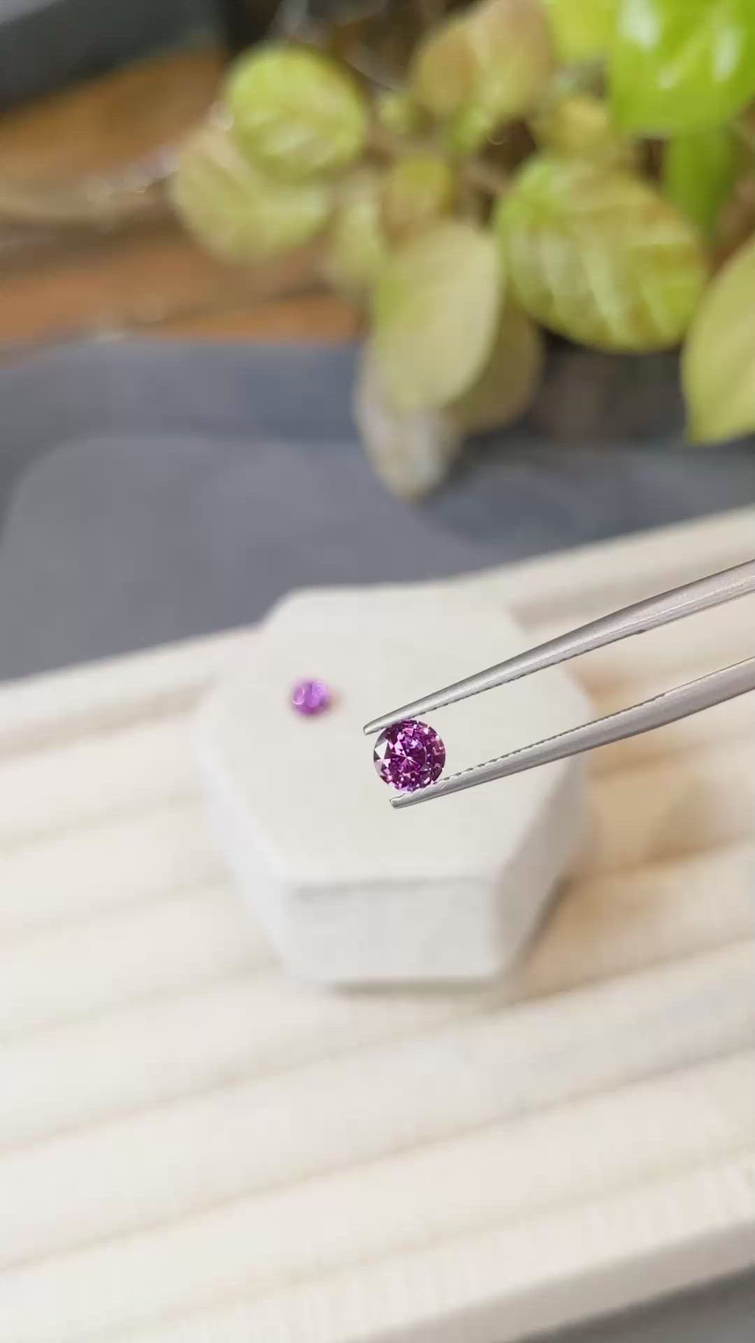 1.01 Ct.Tw.Total Carat Weight Pink Sapphire Pair from Ceylon (Sri Lanka) Size Video