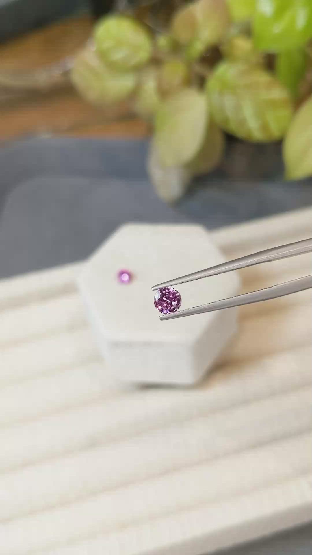 0.83 Ct.Tw.Total Carat Weight Pink Sapphire Pair from Ceylon (Sri Lanka) Size Video