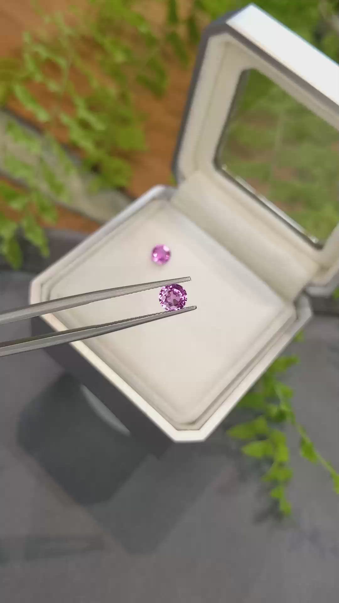 1.54&nbsp;Ct.Tw.Total Carat Weight Pink Sapphire Pair from Ceylon (Sri Lanka) Size Video