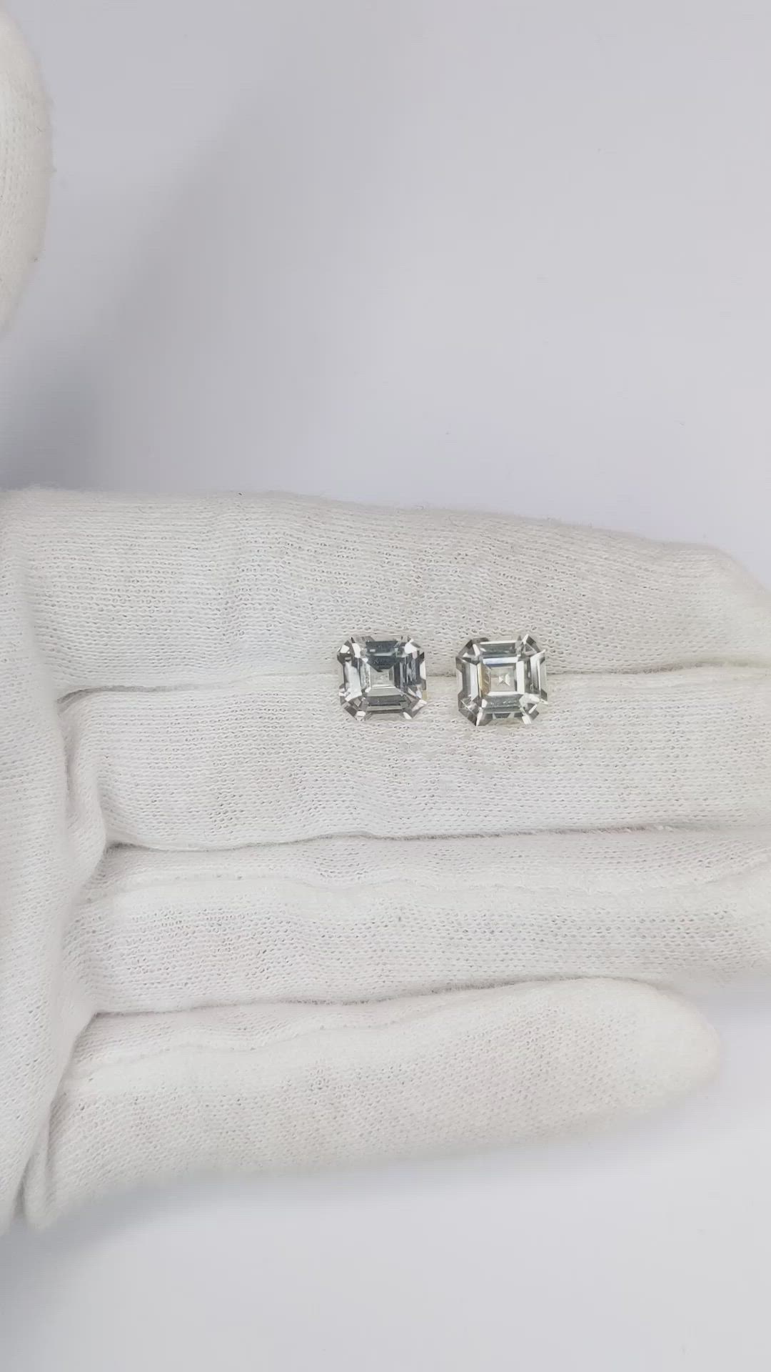 6.24 Ct.Tw.Total Carat Weight Yellow Sapphire Pair from Ceylon (Sri Lanka) Size Video