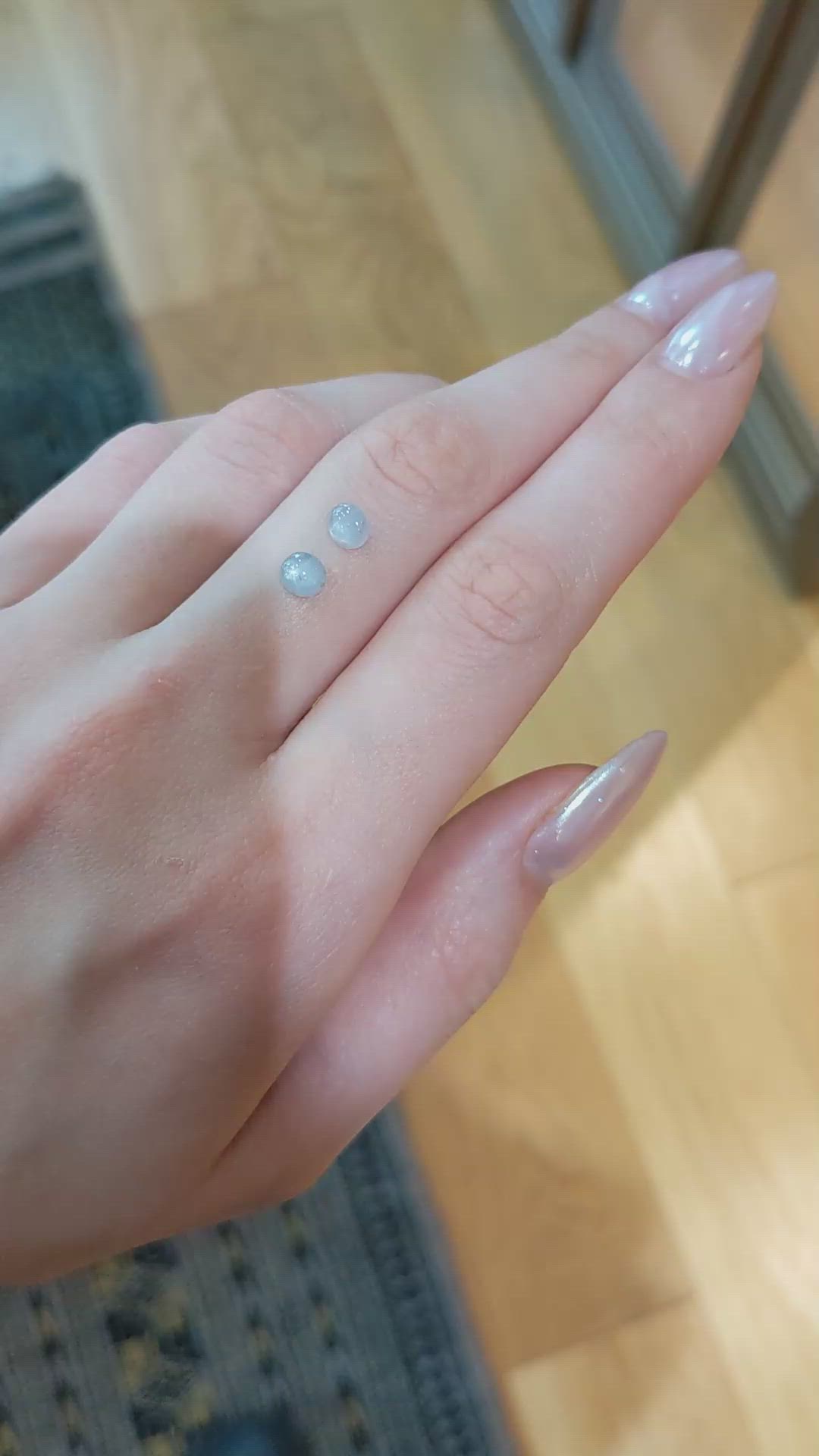 1.86 Ct.Tw.Total Carat Weight Grey Star Sapphire Pair from Ceylon (Sri Lanka) Size Video