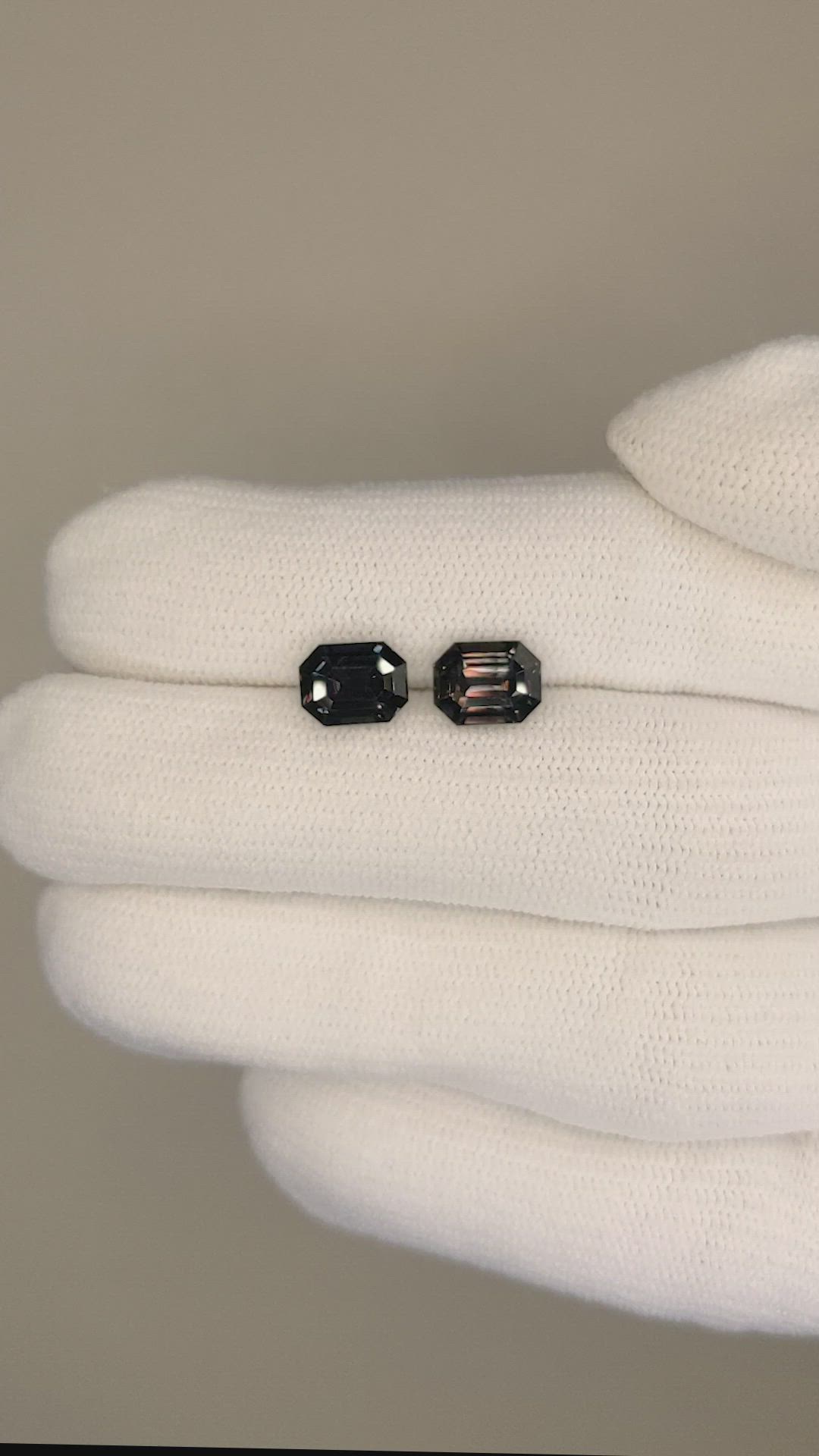 3.58&nbsp;Ct.Tw.Total Carat Weight Color Change Sapphire Pair from Tanzania Size Video