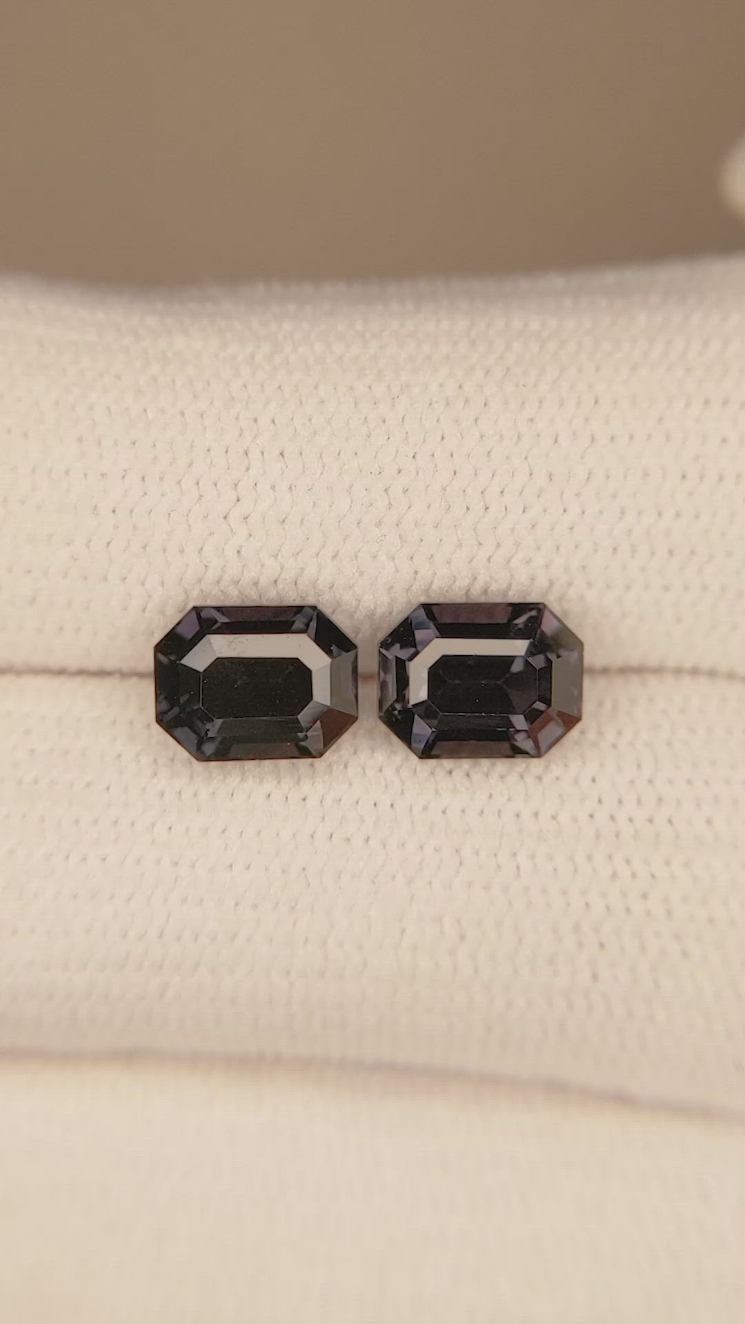 3.58&nbsp;Ct.Tw.Total Carat Weight Color Change Sapphire Pair from Tanzania Size Video