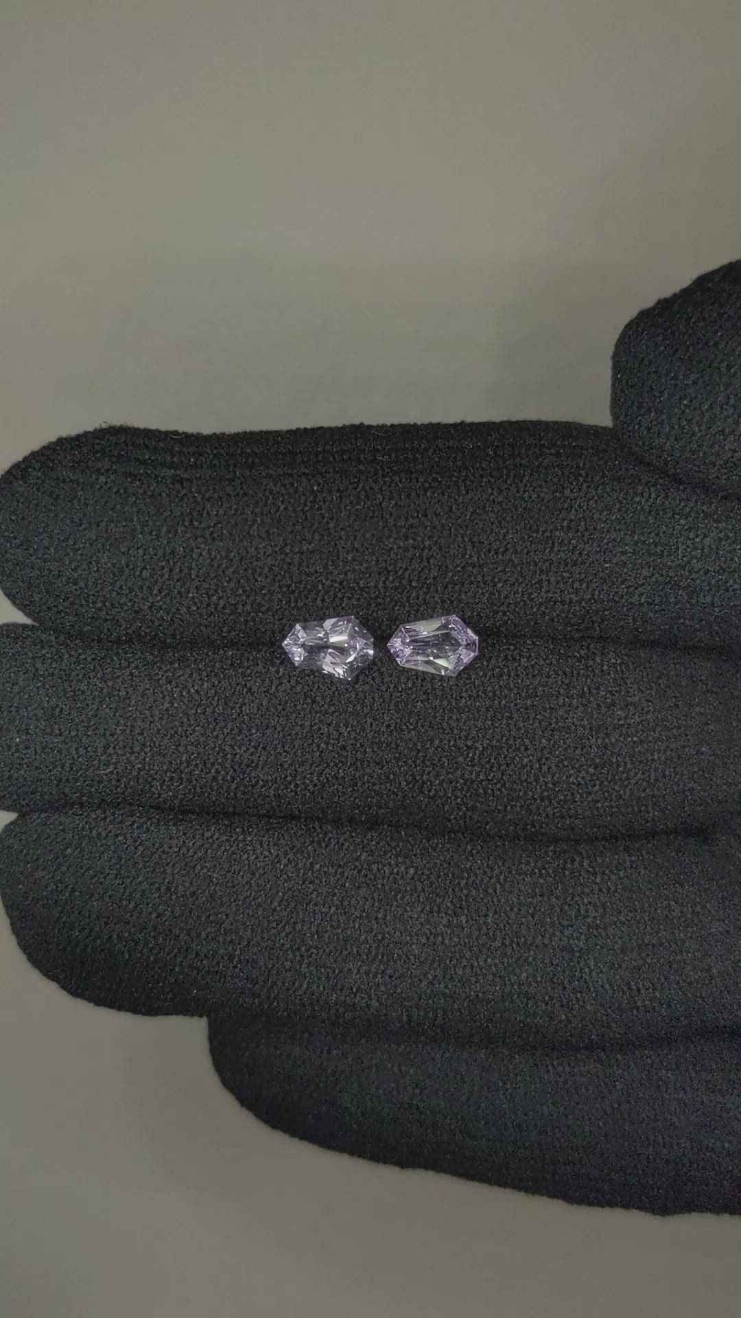 0.90 Ct.Tw.Total Carat Weight Blue Sapphire Pair from Ceylon (Sri Lanka) Size Video