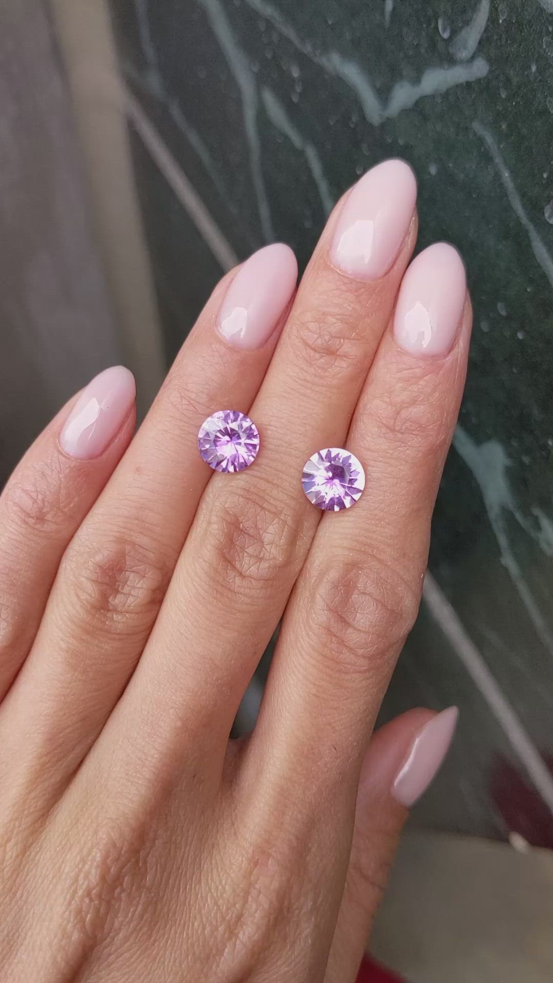 4.98&nbsp;Ct.Tw.Total Carat Weight Pink Sapphire Pair from Madagascar Size Video