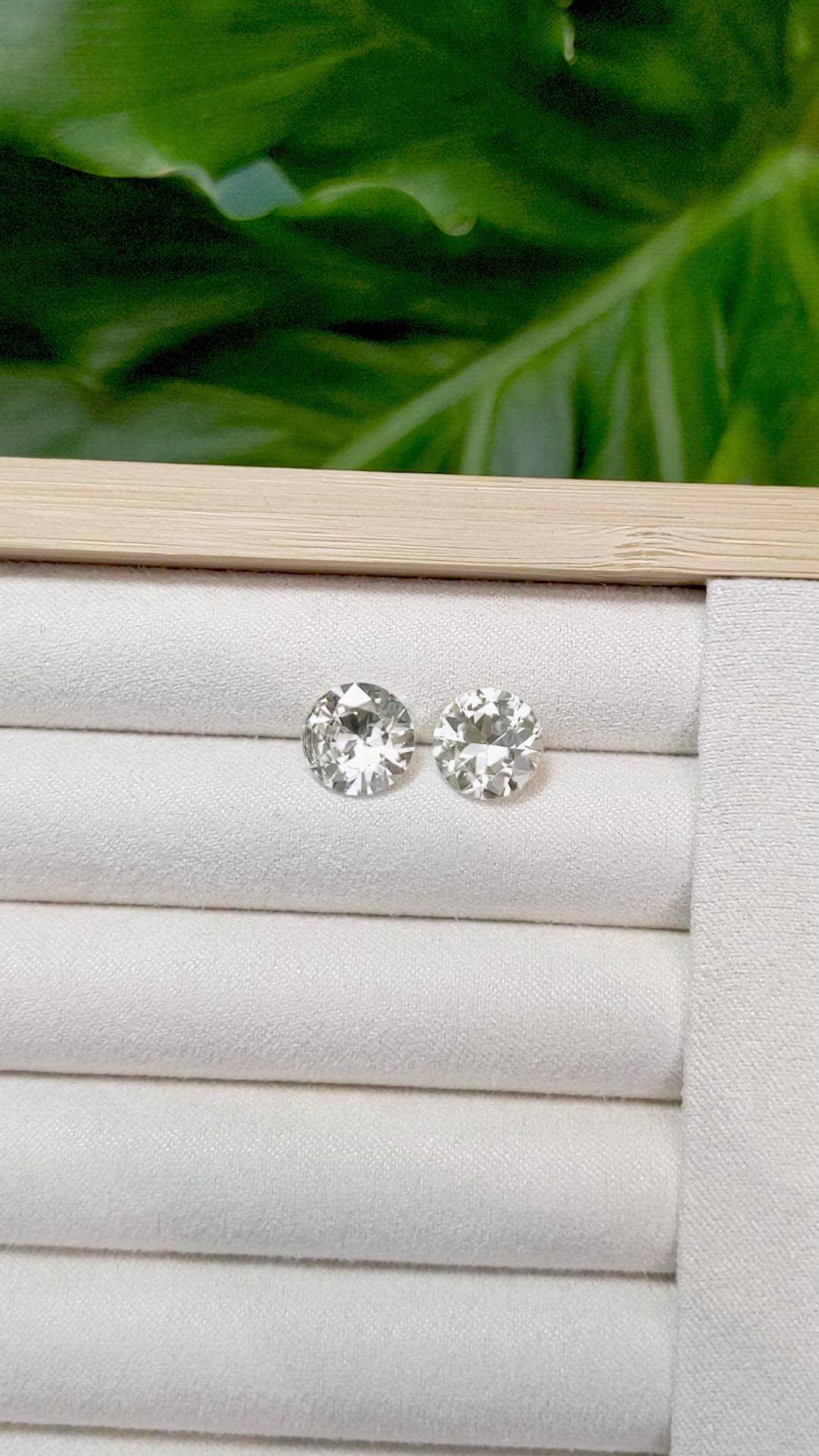 7.84&nbsp;Ct.Tw.Total Carat Weight Yellow Sapphire Pair from Ceylon (Sri Lanka) Size Video