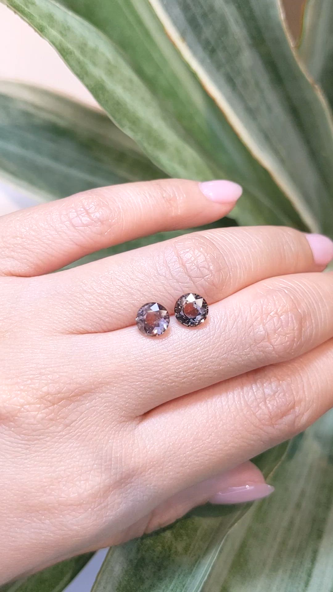 3.26&nbsp;Ct.Tw.Total Carat Weight Color Change Sapphire Pair from Ceylon (Sri Lanka) Size Video