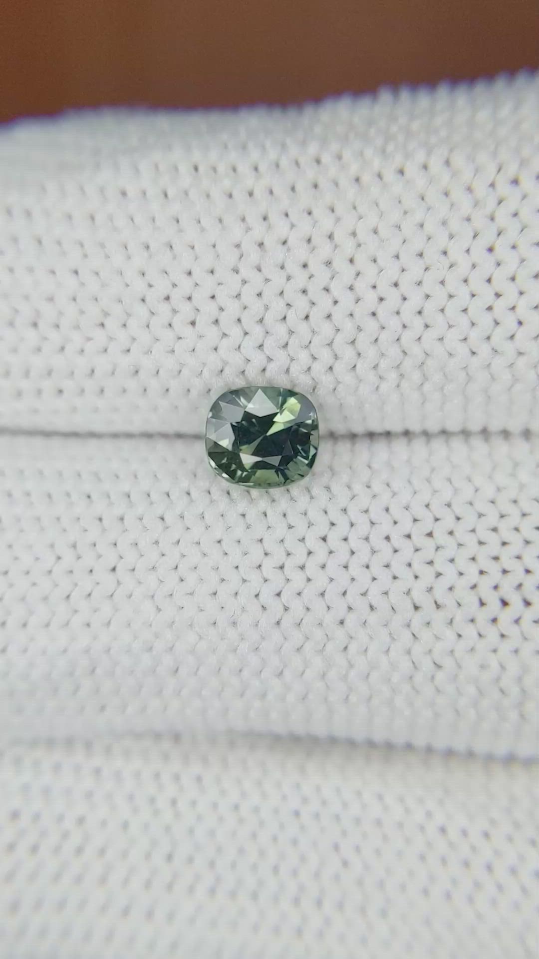 0.91 Ct. Bluish Green Sapphire from Ceylon (Sri Lanka) Size Video