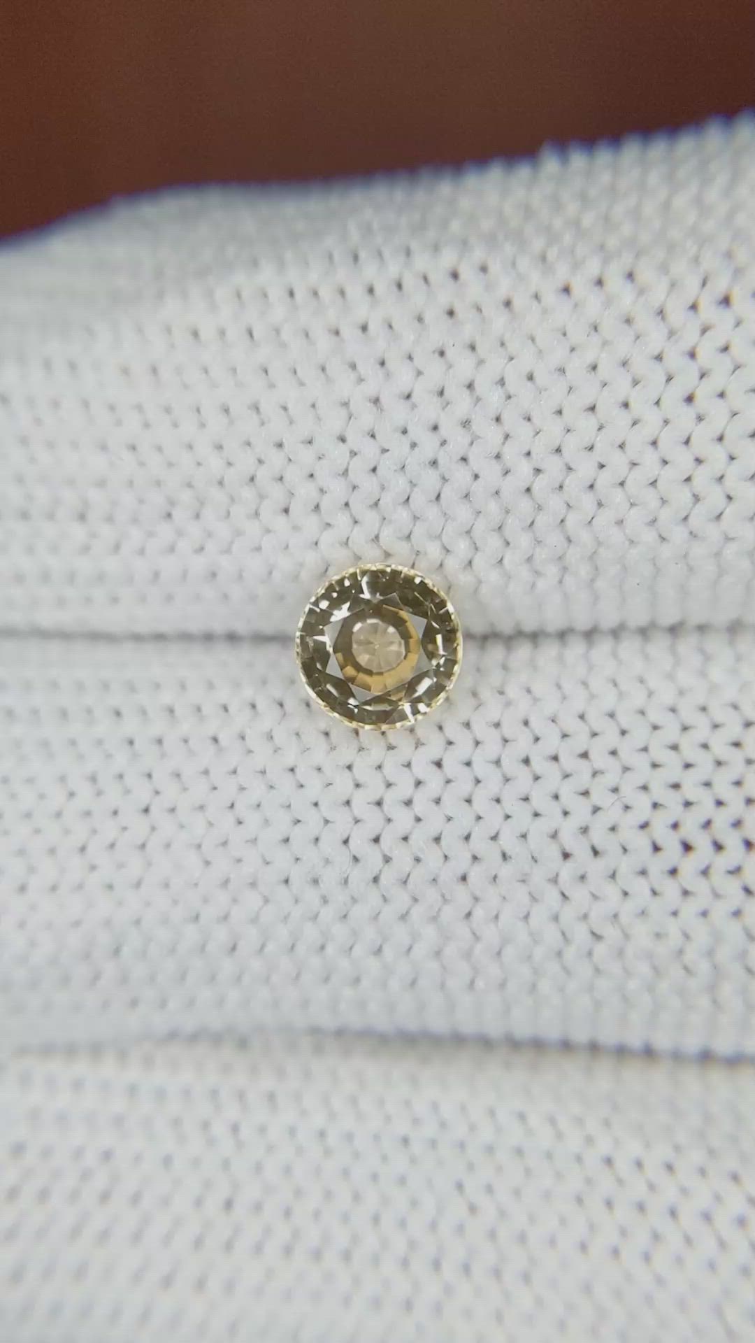 1.07 Ct. Peach Sapphire from Ceylon (Sri Lanka) Size Video