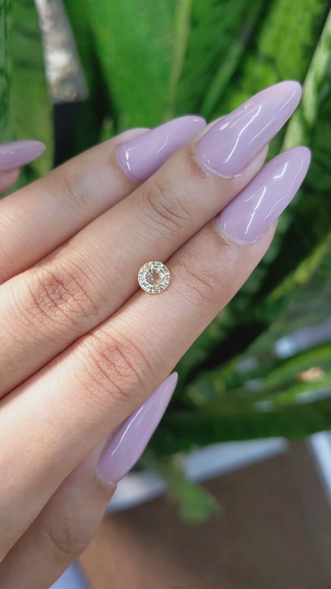 1.07 Ct. Peach Sapphire from Ceylon (Sri Lanka) Size Video