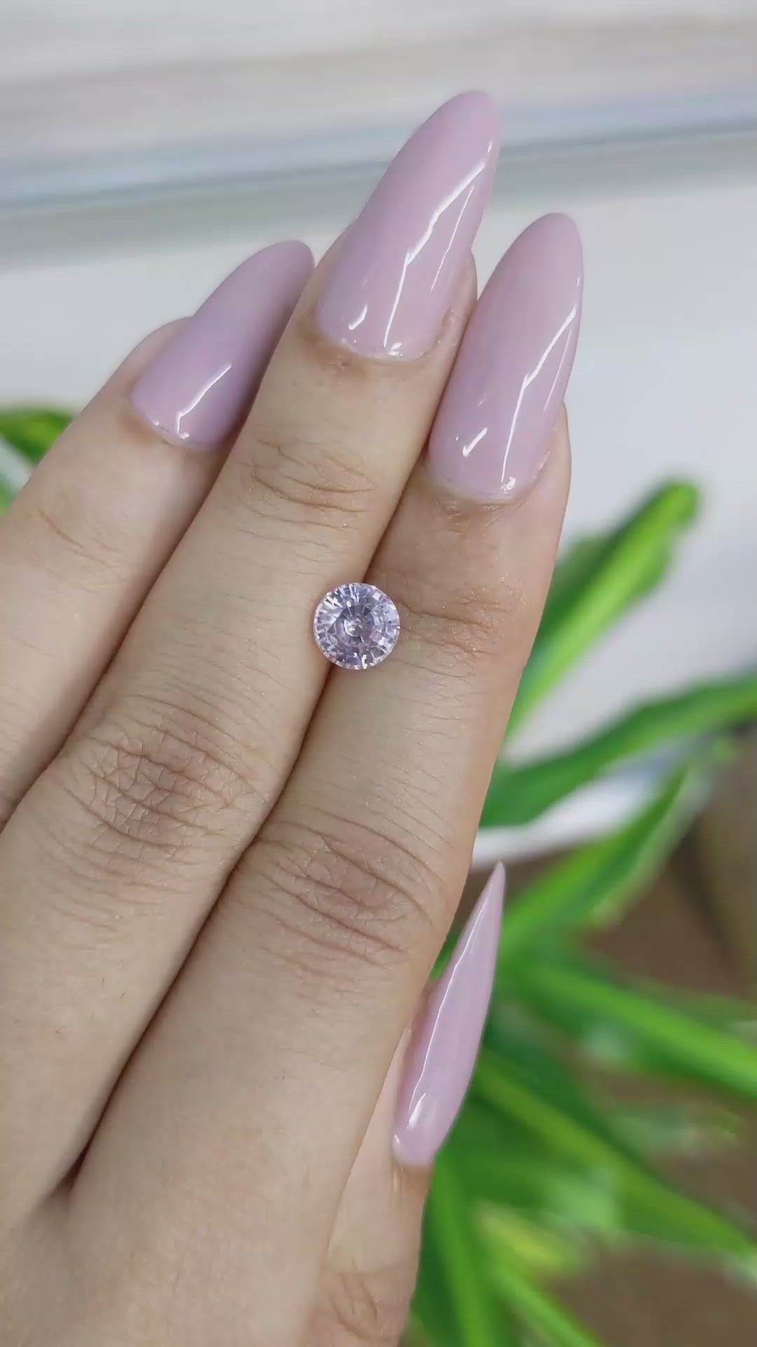 1.34 Ct. Pink Sapphire from Ceylon (Sri Lanka) Size Video
