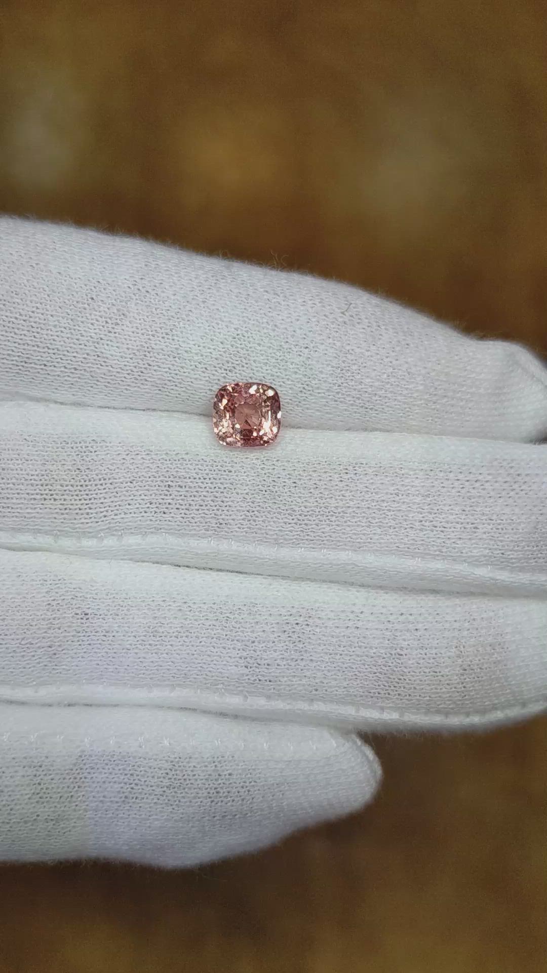2.12 Ct. Padparadscha Sapphire from Madagascar Size Video