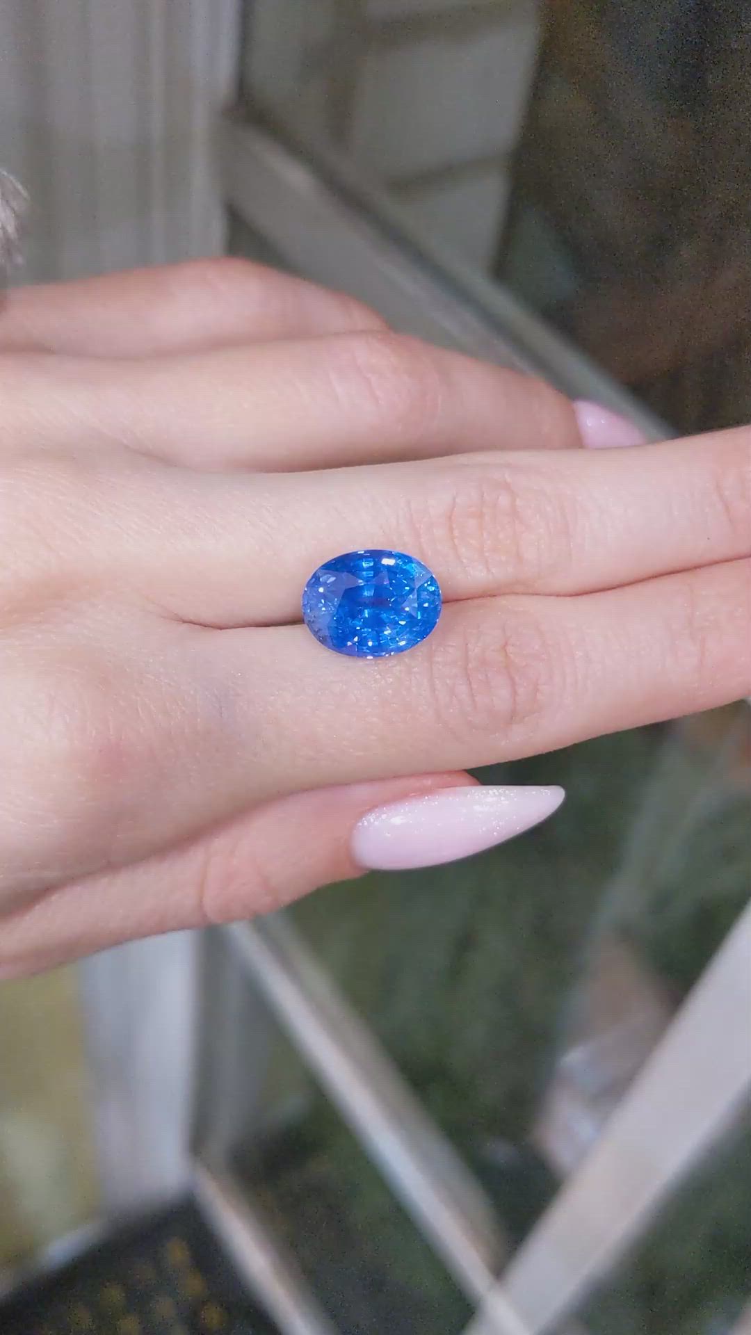 10.36 Ct. Blue Sapphire from Ceylon (Sri Lanka) Size Video