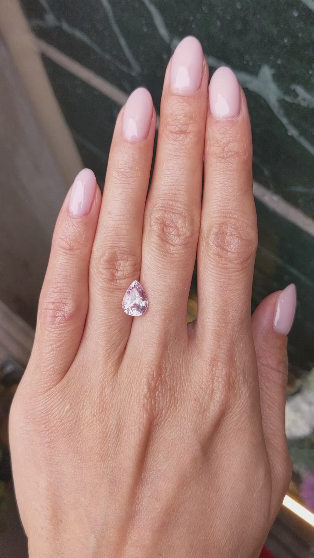 3.03 Ct. Pink Sapphire from Ceylon (Sri Lanka) Size Video