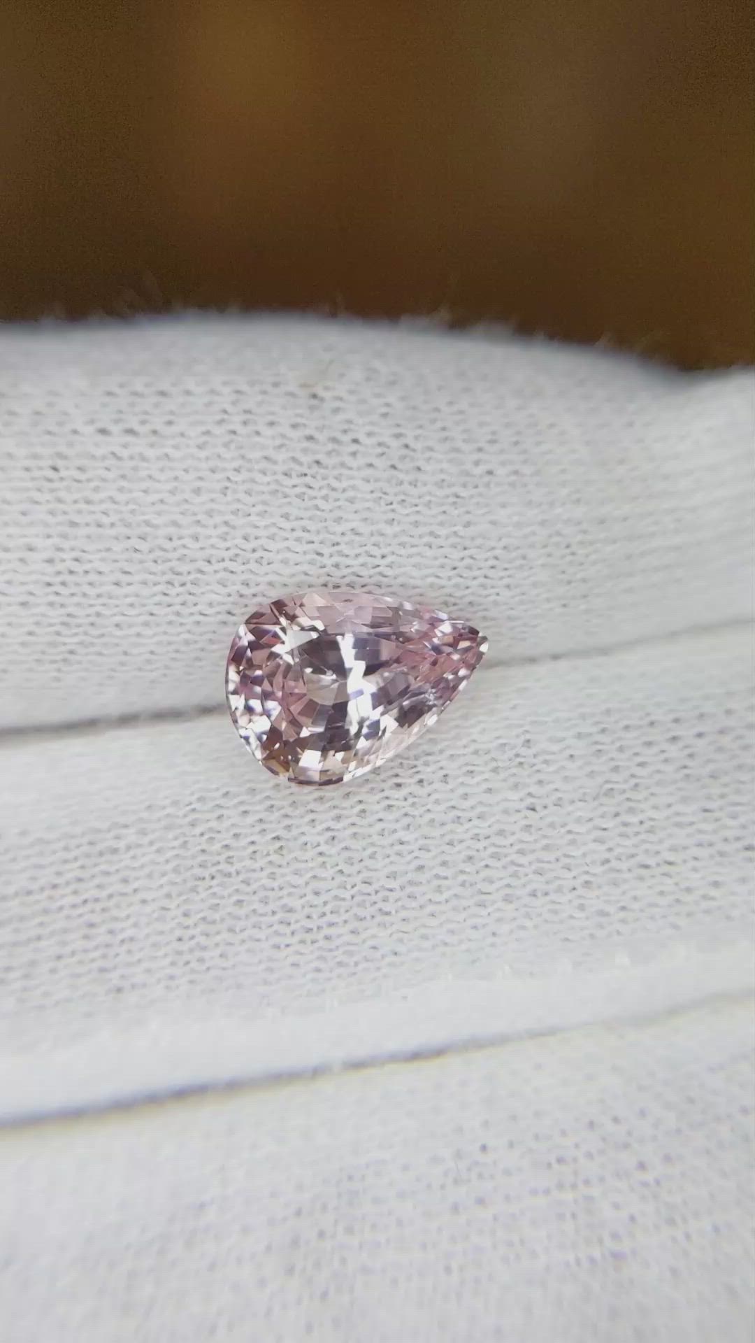 3.03 Ct. Pink Sapphire from Ceylon (Sri Lanka) Size Video
