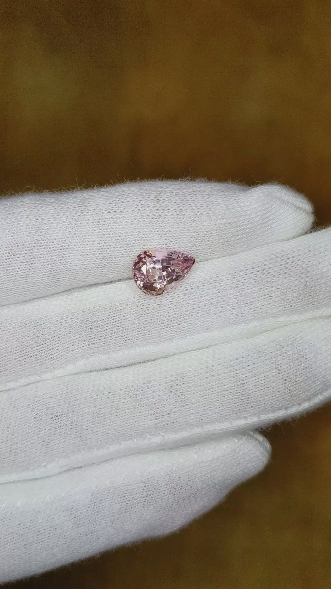 3.03 Ct. Pink Sapphire from Ceylon (Sri Lanka) Size Video