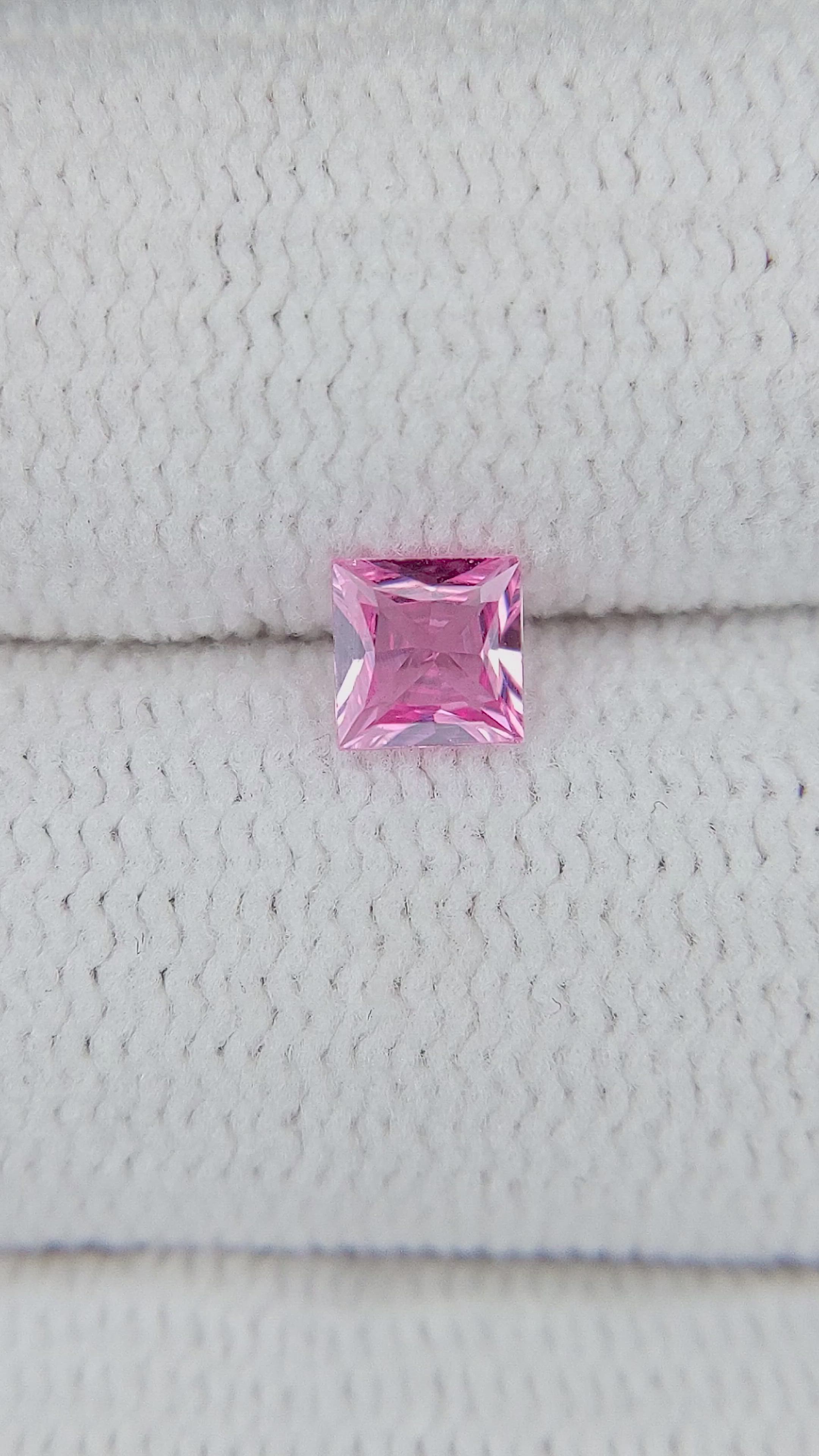 0.31 Ct. Pink Sapphire from Ceylon (Sri Lanka) Size Video