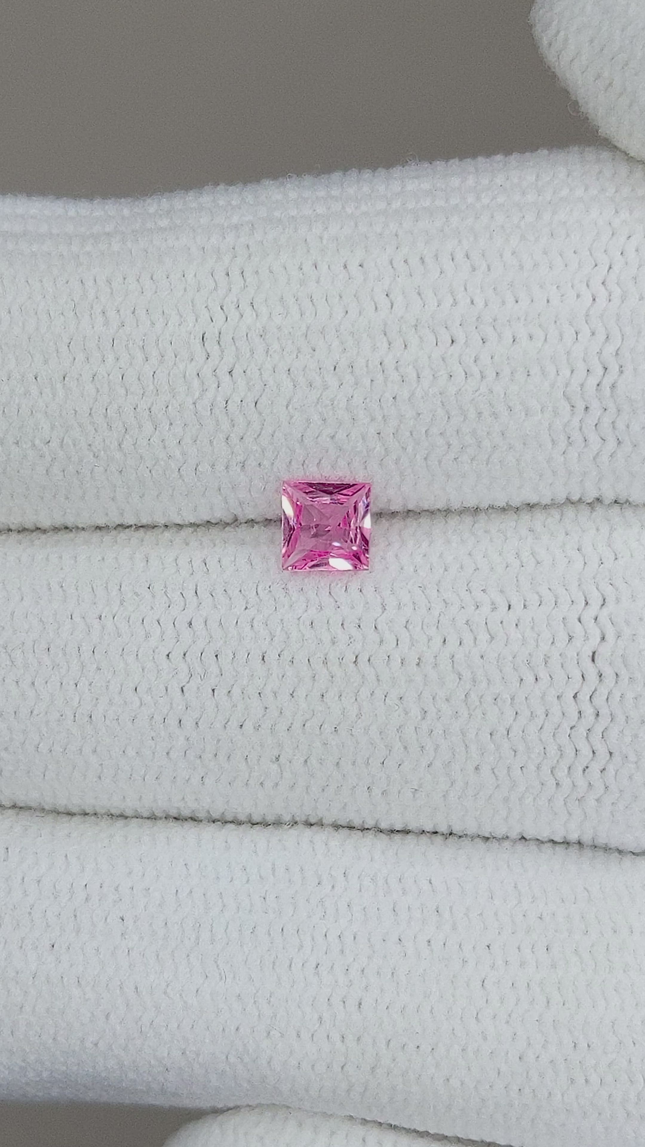 0.31 Ct. Pink Sapphire from Ceylon (Sri Lanka) Size Video