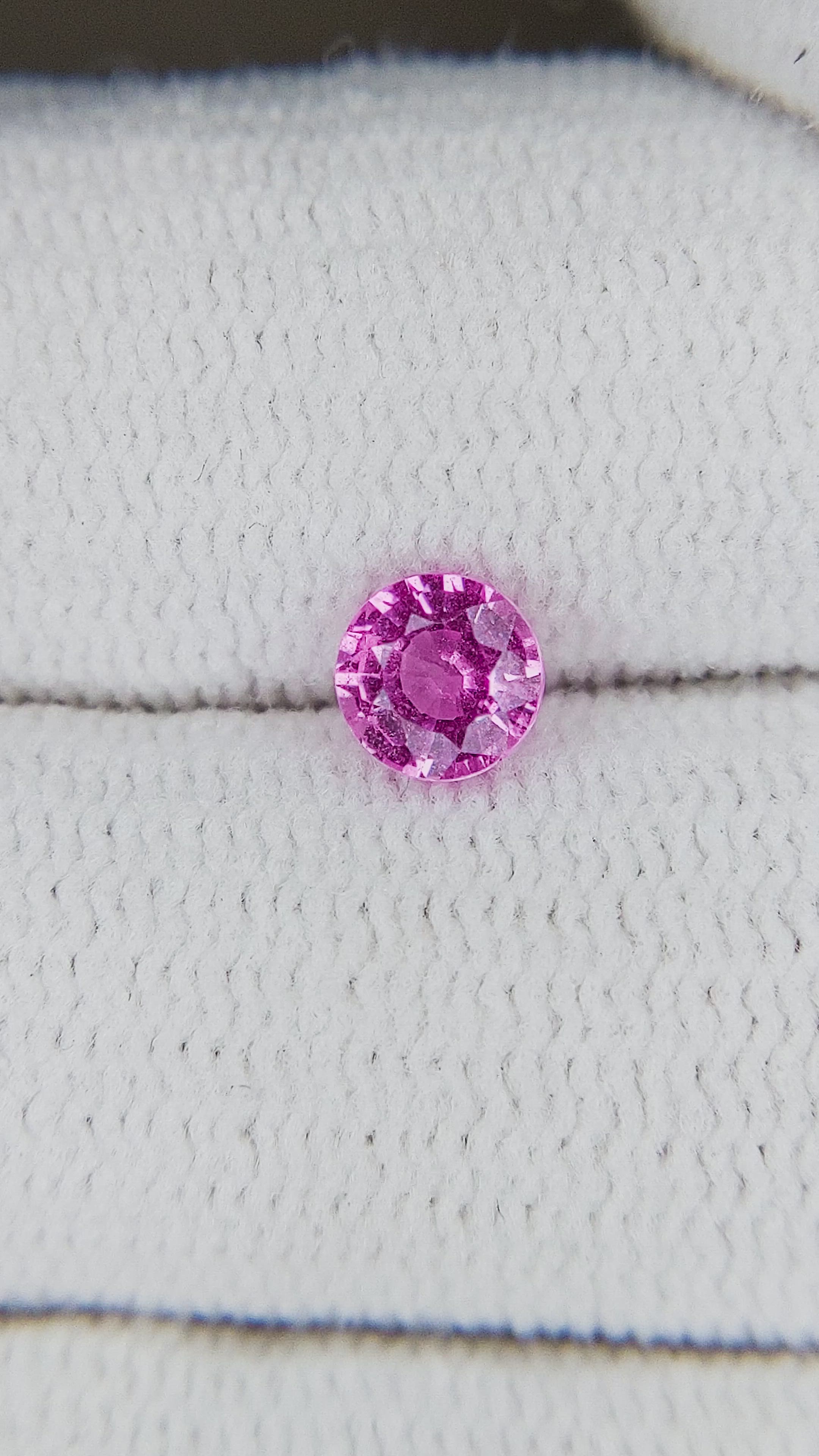 0.44 Ct. Pink Sapphire from Ceylon (Sri Lanka) Size Video