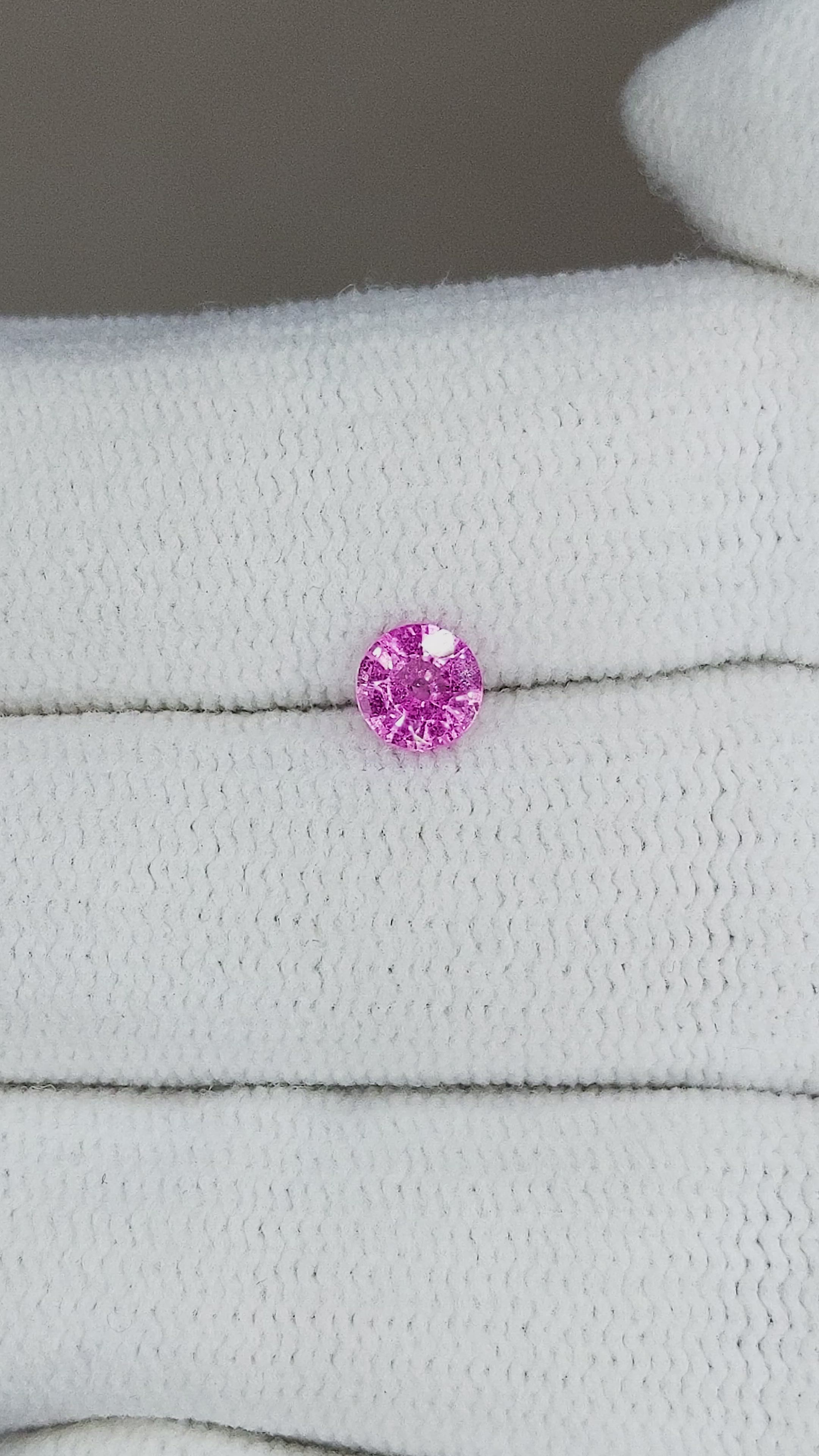 0.44 Ct. Pink Sapphire from Ceylon (Sri Lanka) Size Video
