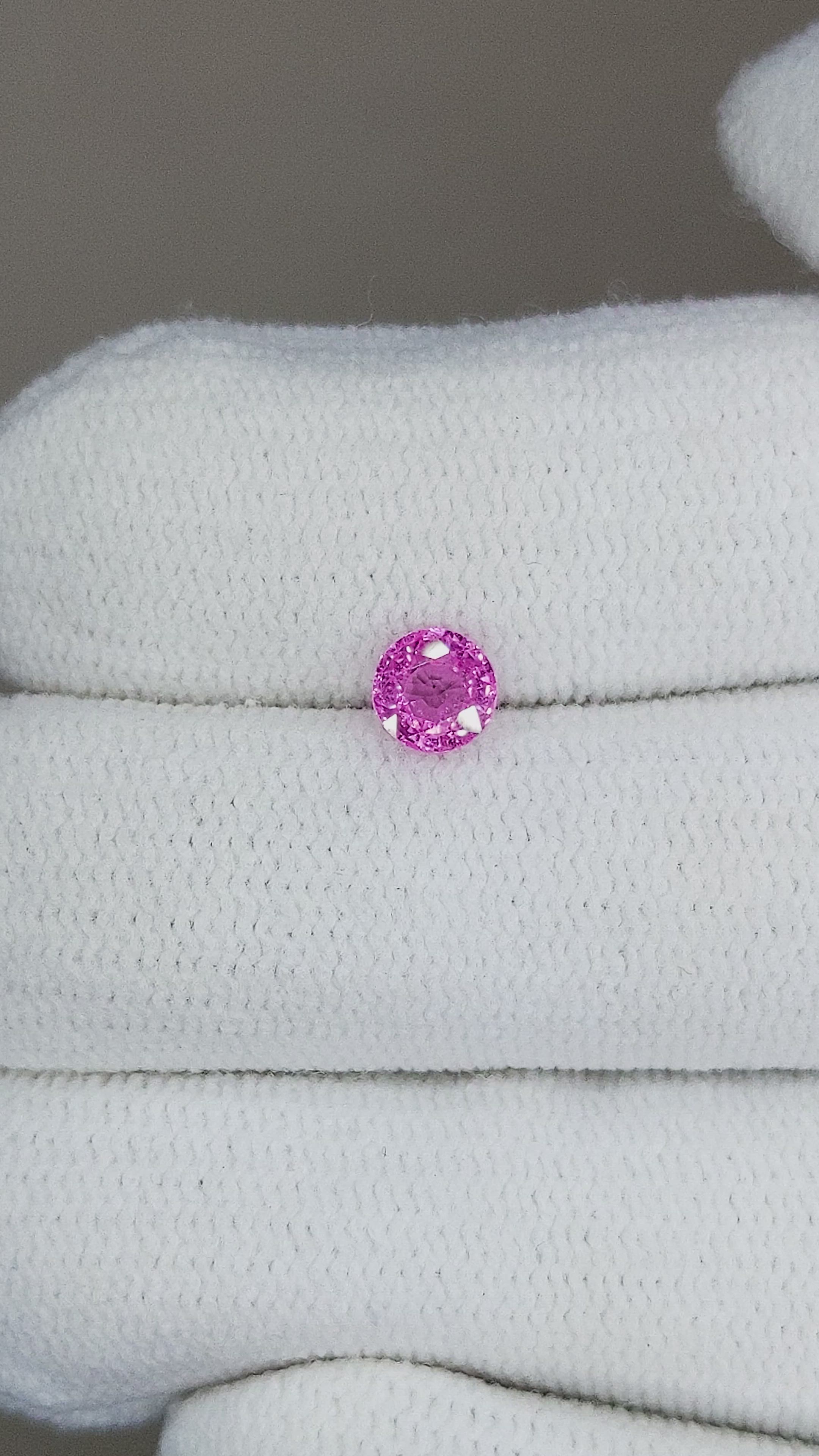 0.46 Ct. Pink Sapphire from Ceylon (Sri Lanka) Size Video