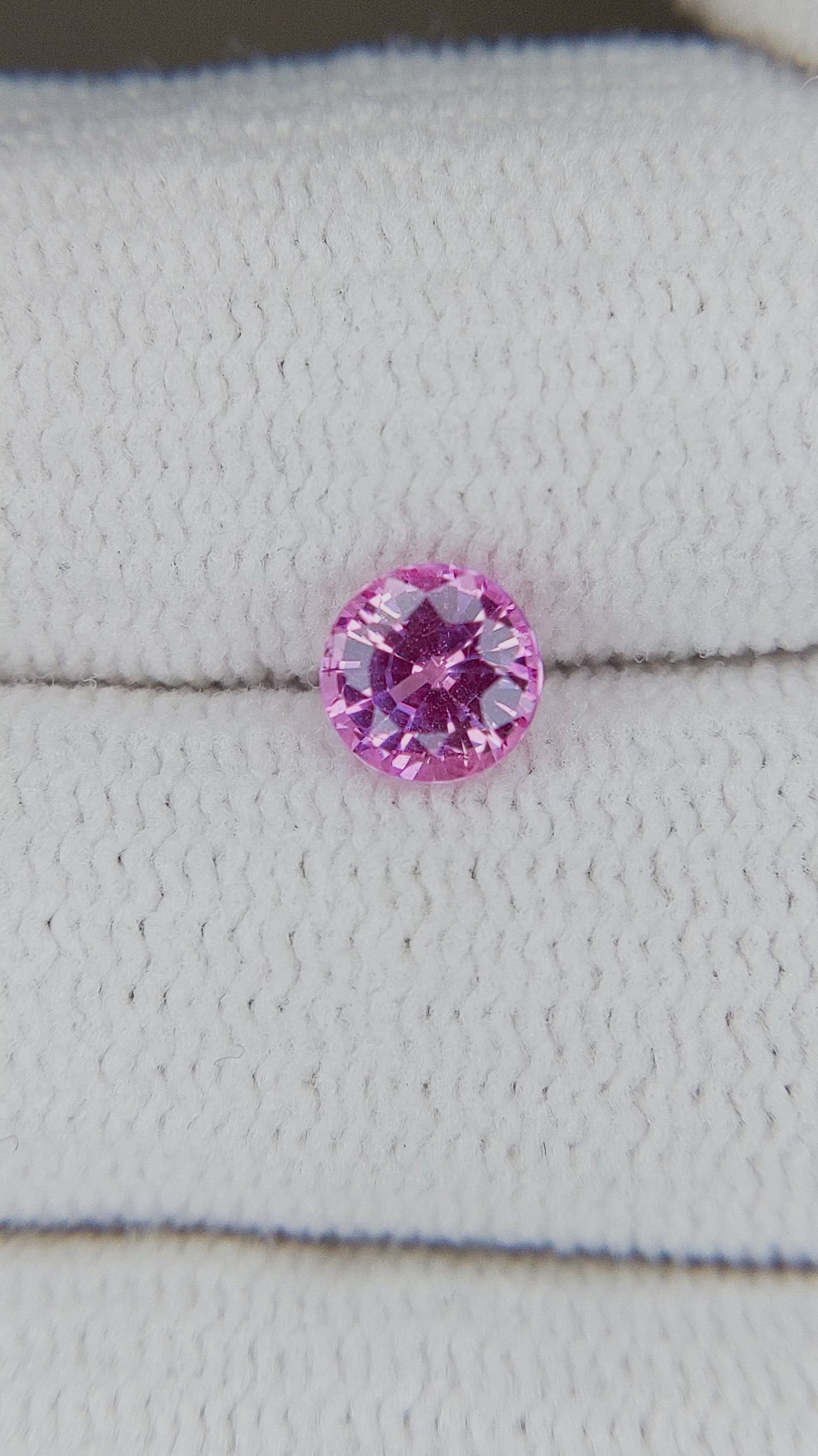 0.63 Ct. Pink Sapphire from Ceylon (Sri Lanka) Size Video