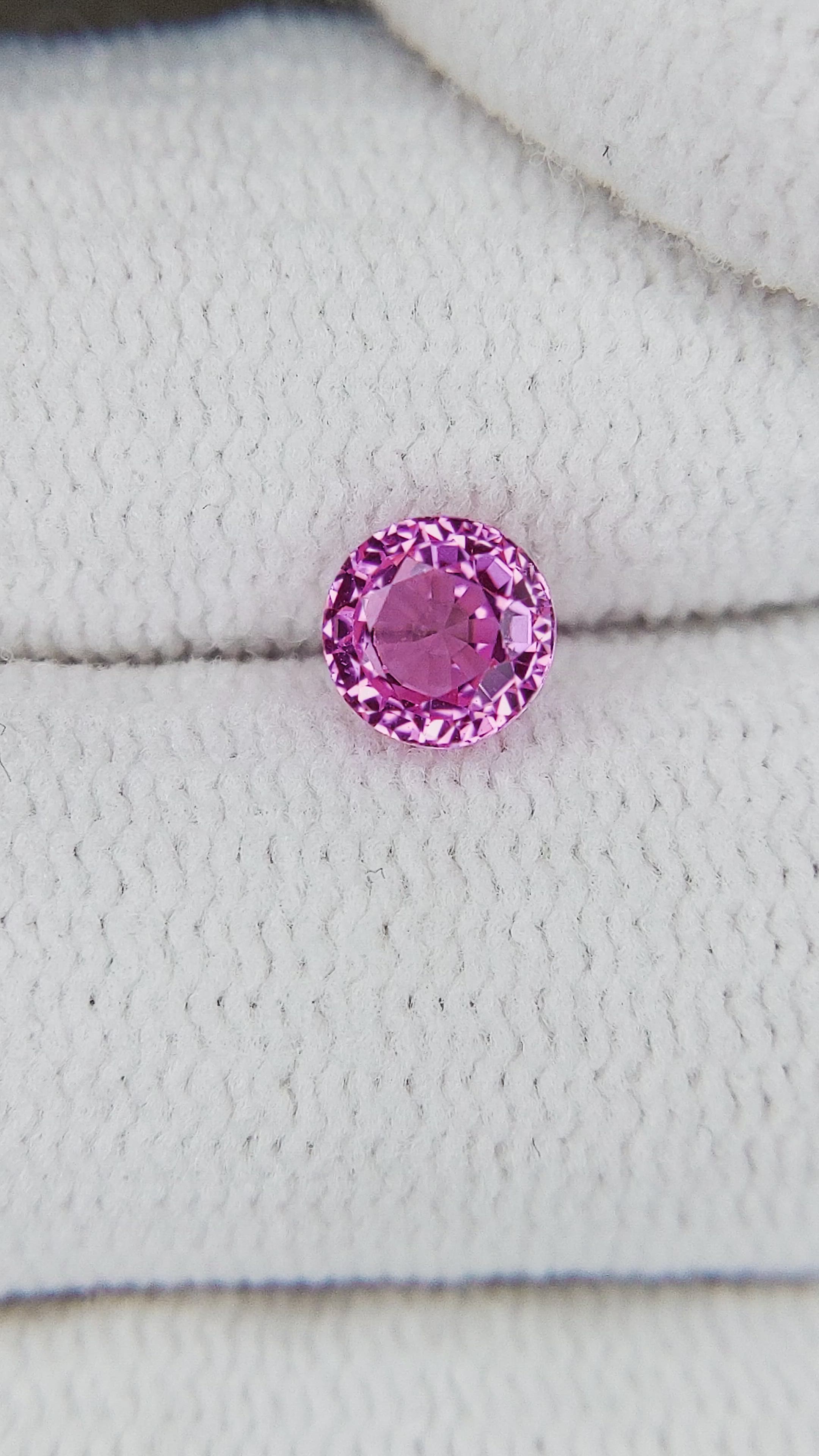 0.66 Ct. Pink Sapphire from Ceylon (Sri Lanka) Size Video