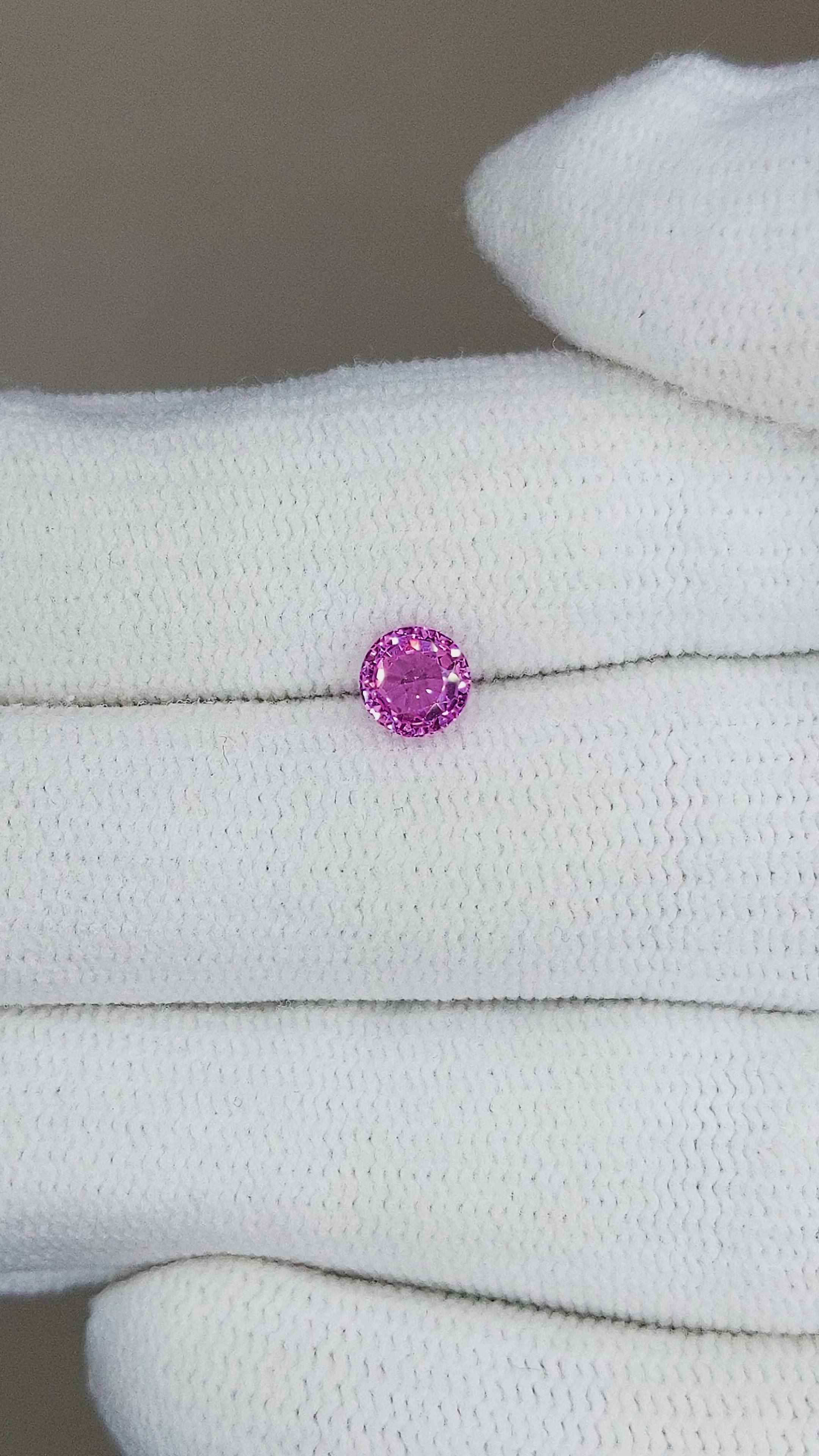 0.66 Ct. Pink Sapphire from Ceylon (Sri Lanka) Size Video