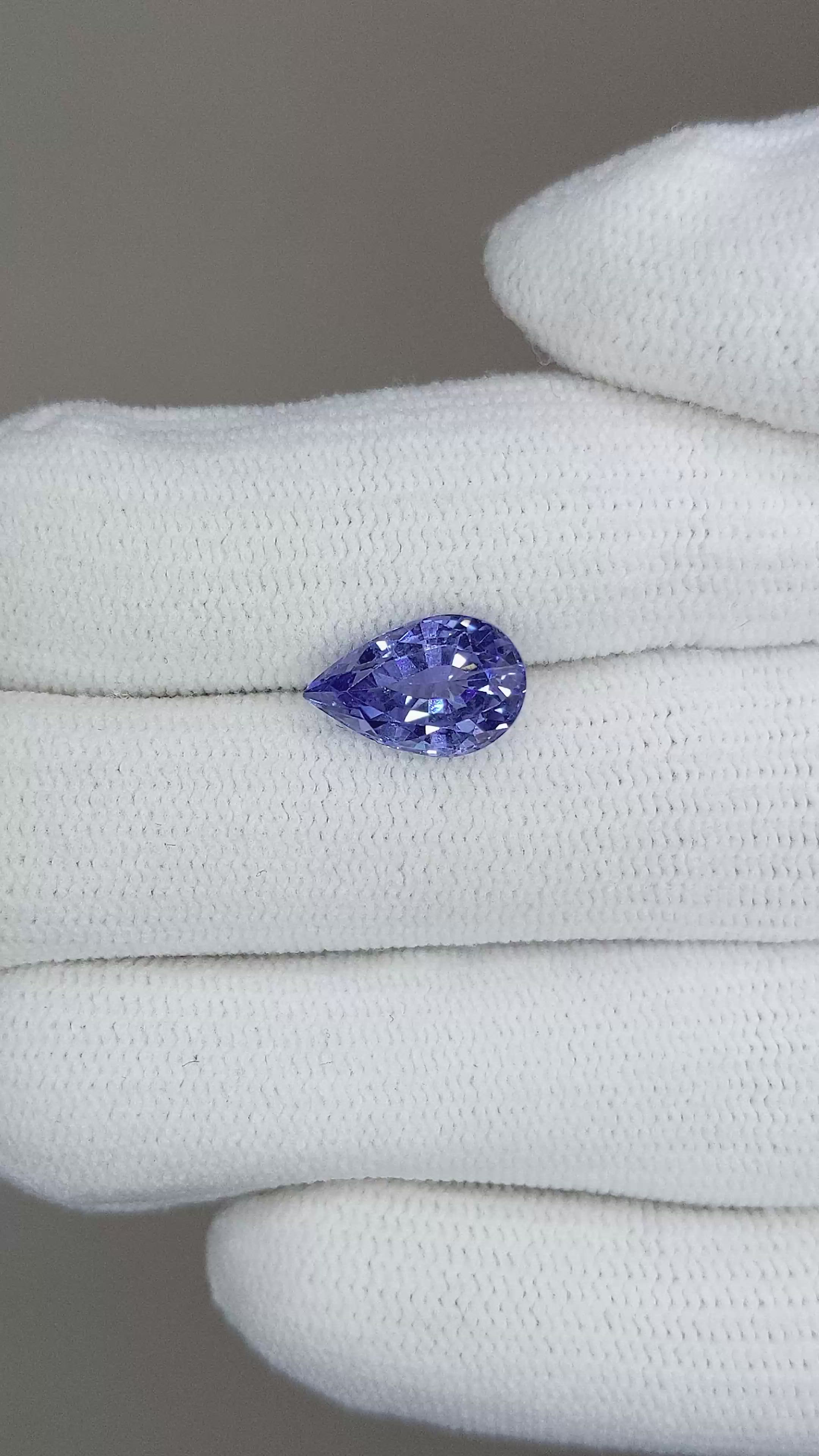 2.90 Ct. Blue Sapphire from Ceylon (Sri Lanka) Size Video
