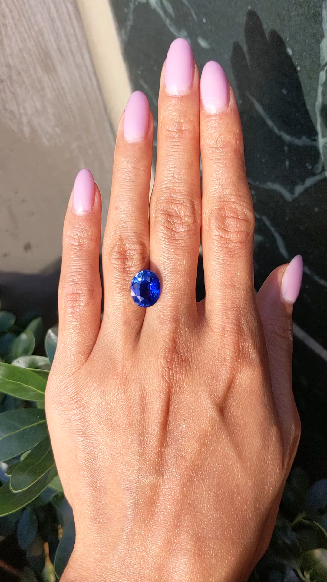 6.29 Ct. Blue Sapphire from Madagascar Size Video
