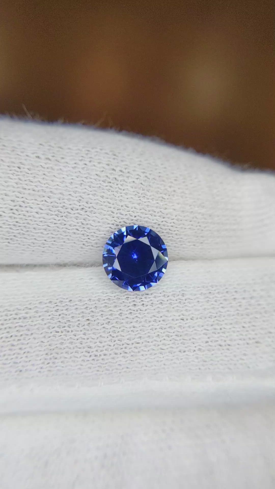 1.50 Ct. Blue Sapphire from Ceylon (Sri Lanka) Size Video