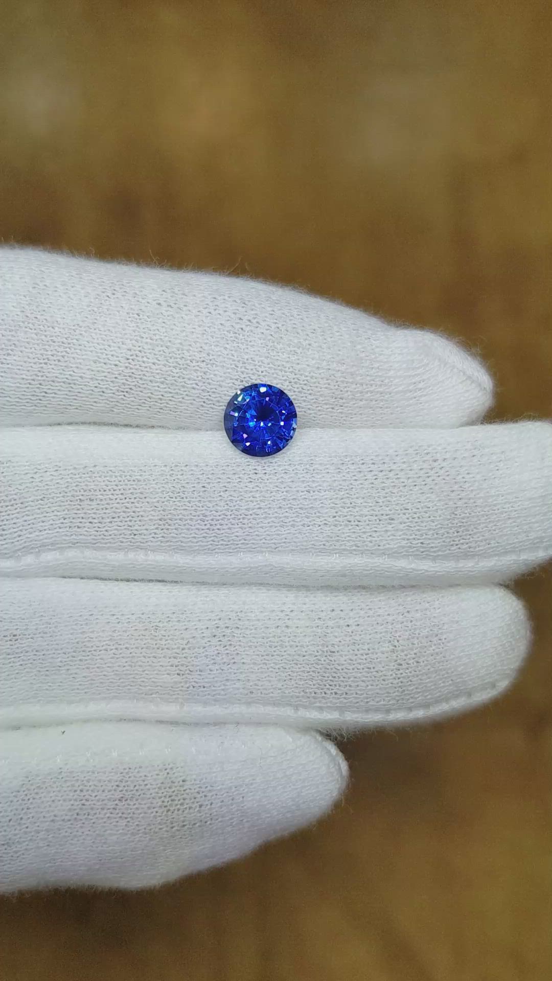 1.50 Ct. Blue Sapphire from Ceylon (Sri Lanka) Size Video