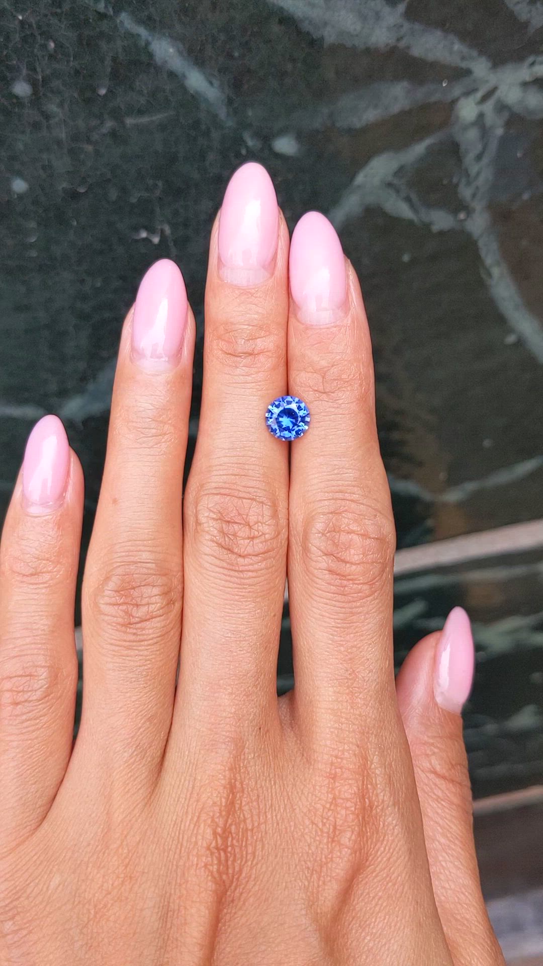 1.50 Ct. Blue Sapphire from Ceylon (Sri Lanka) Size Video