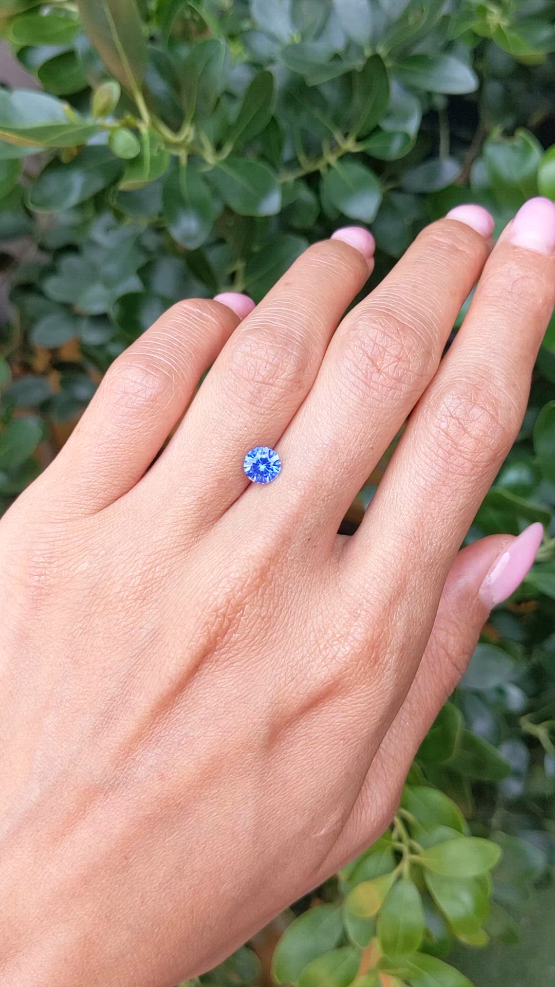 1.18 Ct. Blue Sapphire from Ceylon (Sri Lanka) Size Video