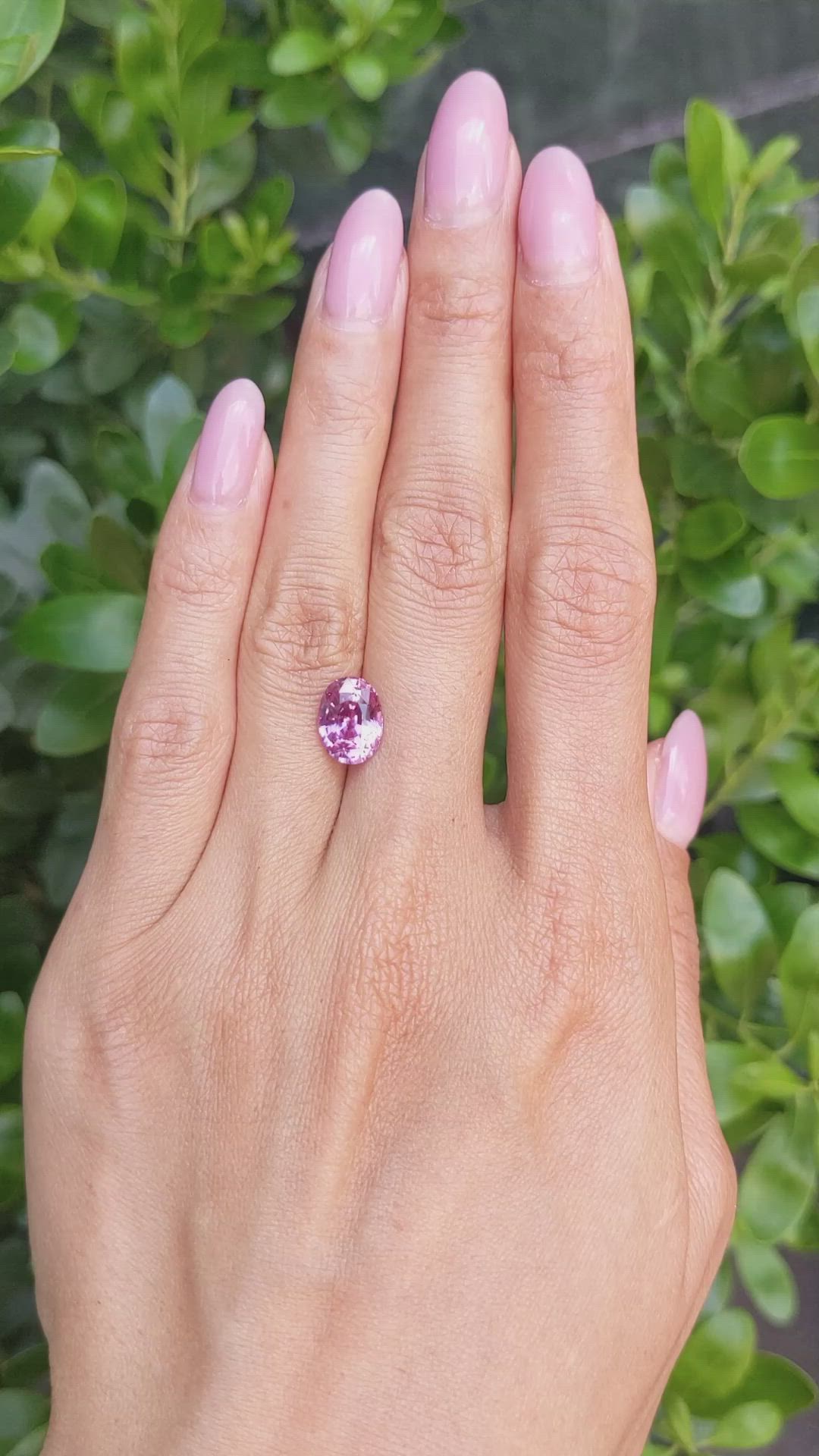 3.07 Ct. Pink Sapphire from Madagascar Size Video