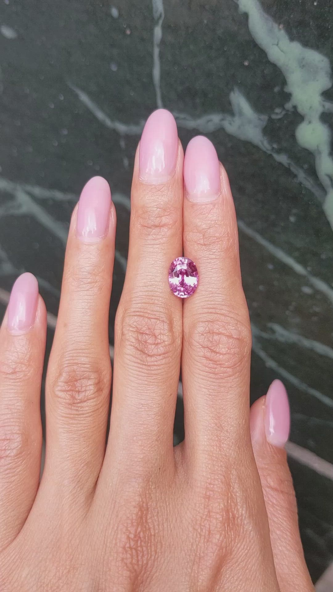 3.07 Ct. Pink Sapphire from Madagascar Size Video