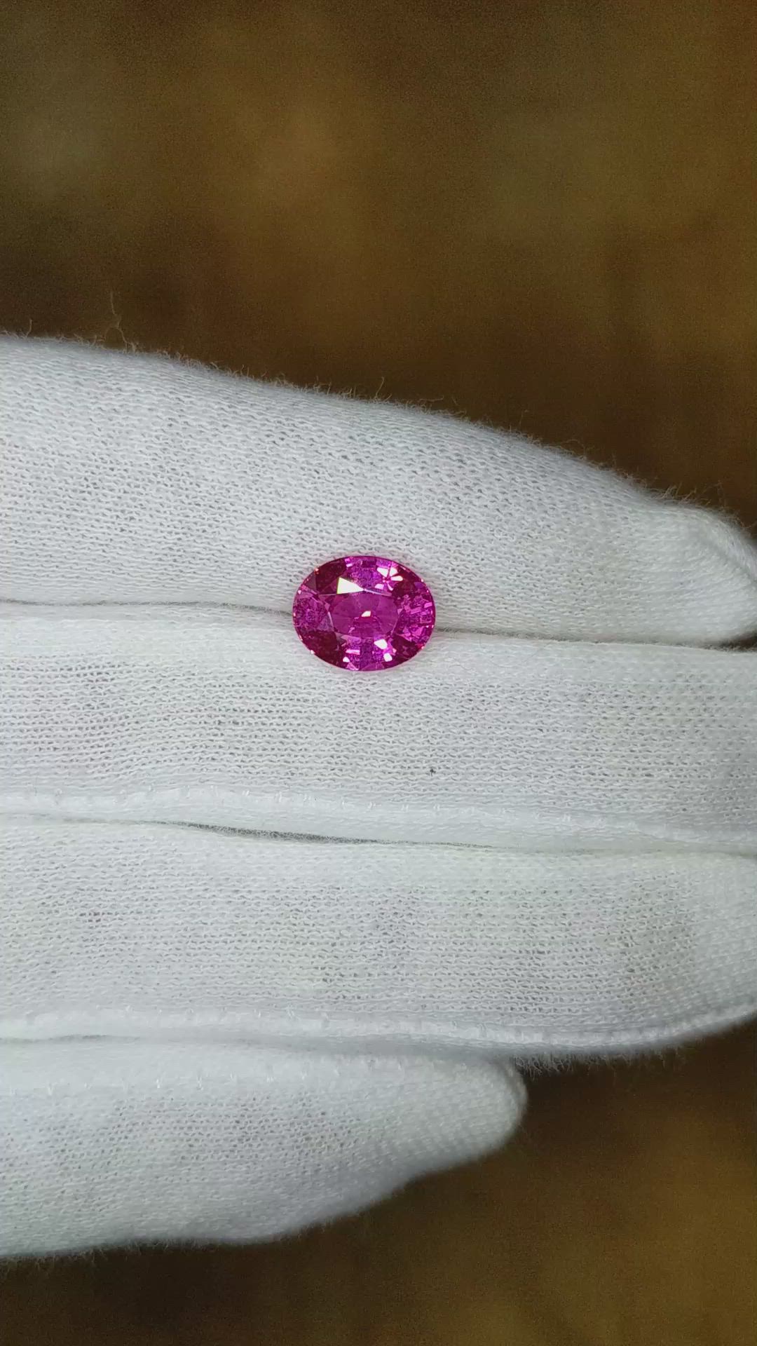 3.58 Ct. Pink Sapphire from Madagascar Size Video
