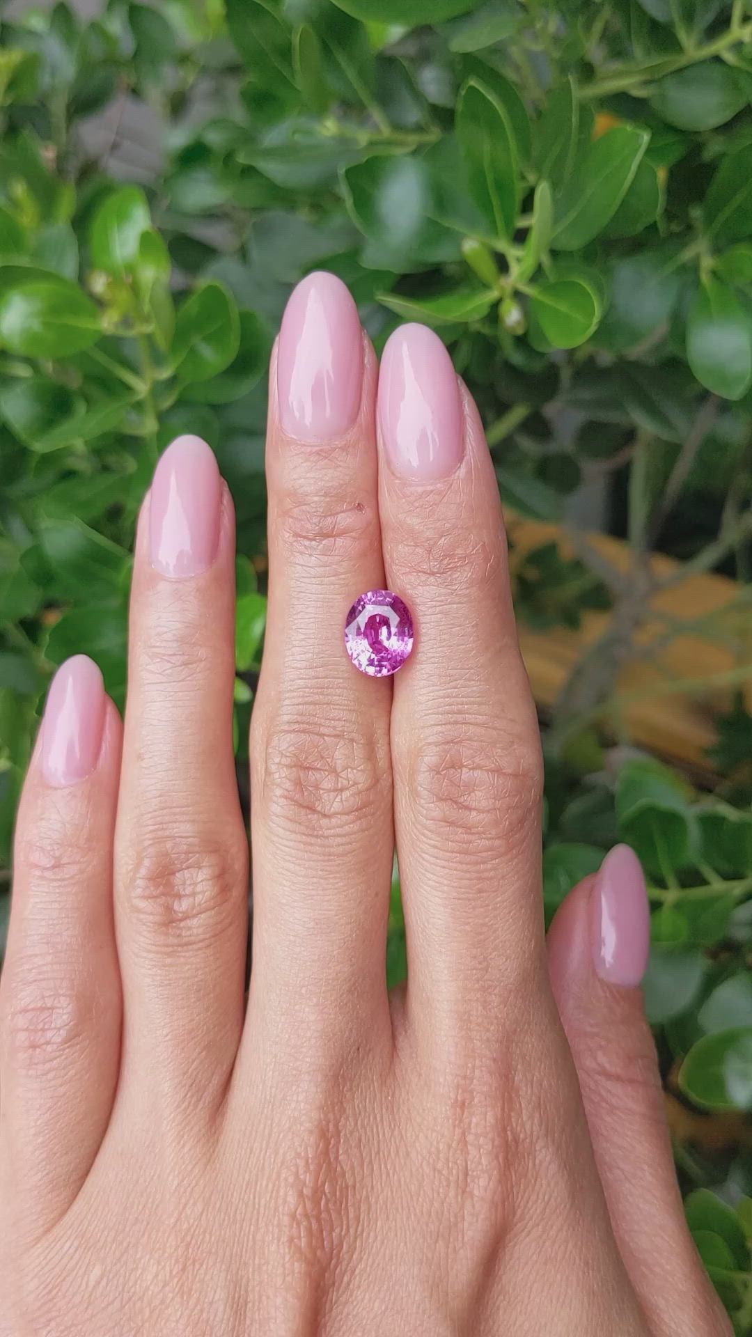 3.58 Ct. Pink Sapphire from Madagascar Size Video