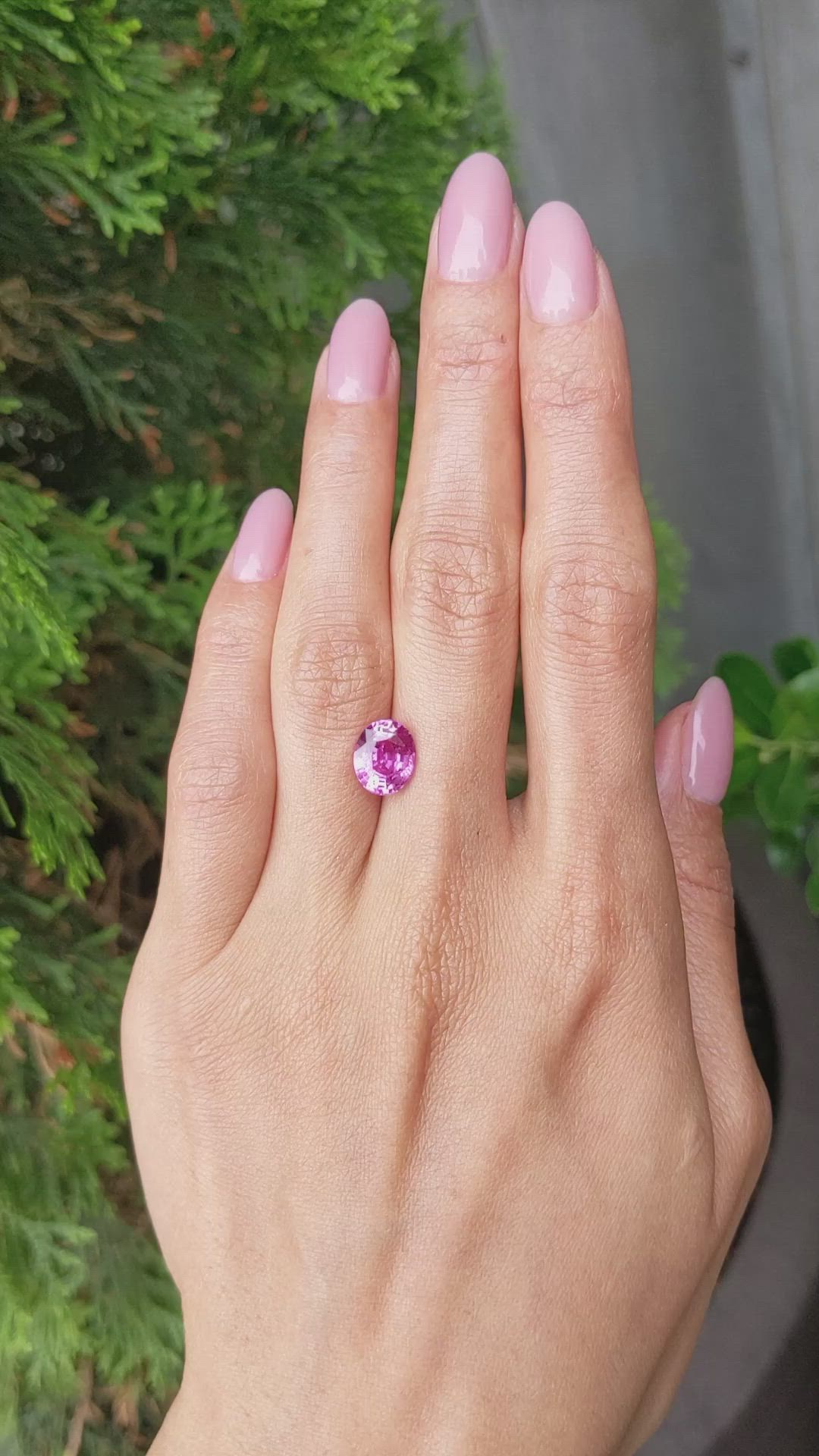 3.58 Ct. Pink Sapphire from Madagascar Size Video