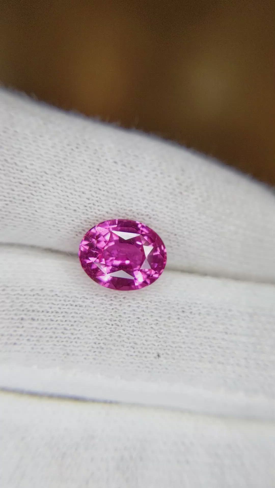 3.58 Ct. Pink Sapphire from Madagascar Size Video