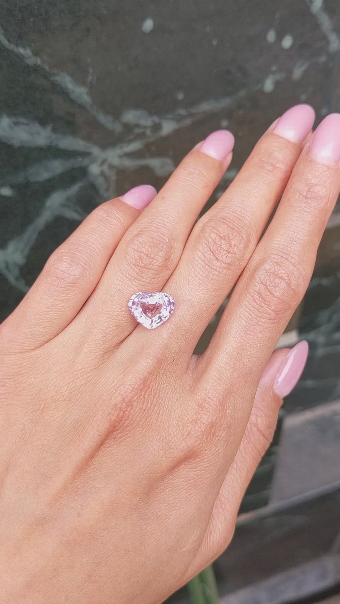 5.25 Ct. Pink Sapphire from Ceylon (Sri Lanka) Size Video