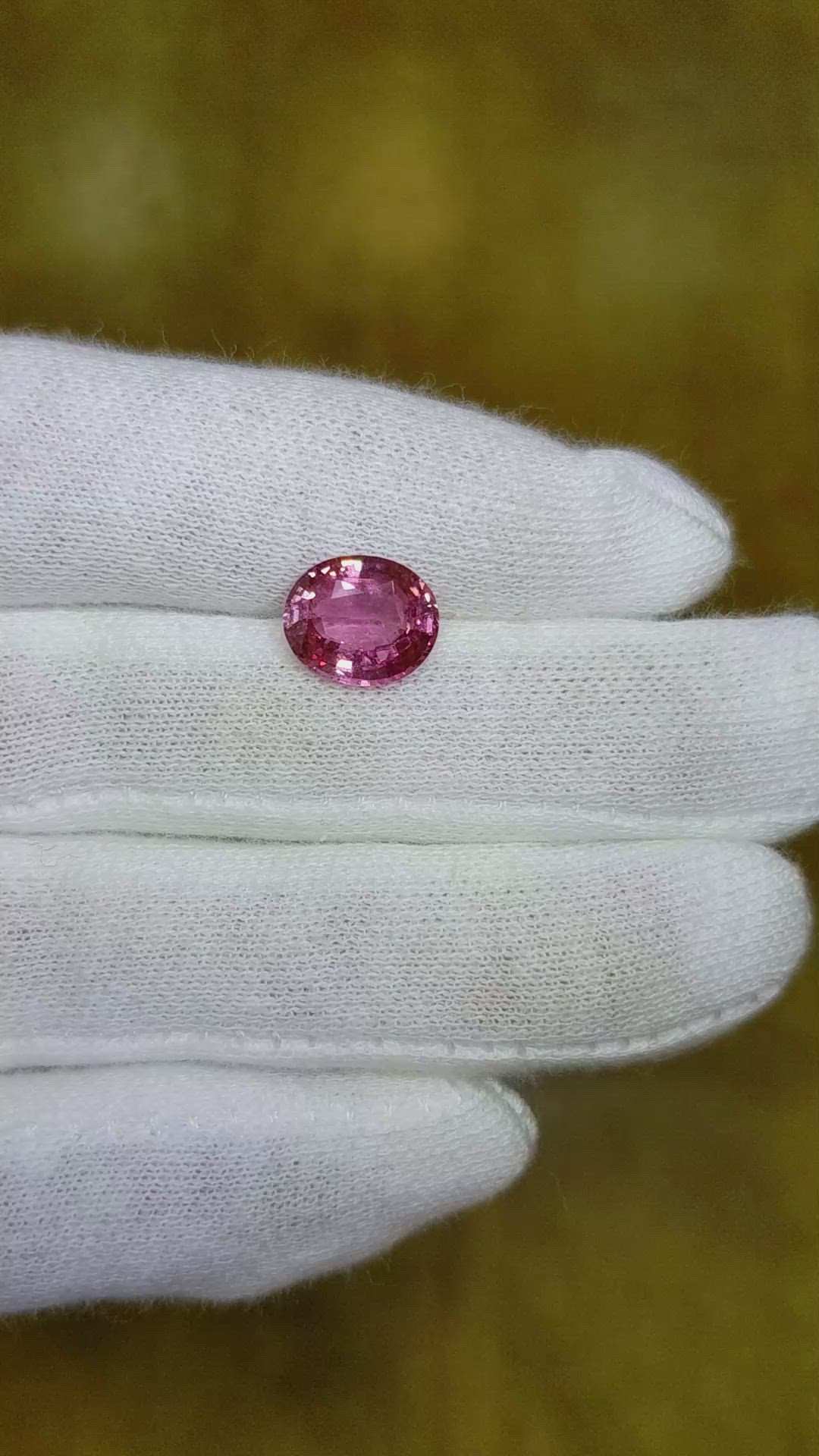 3.06 Ct. Padparadscha Sapphire from Madagascar Size Video