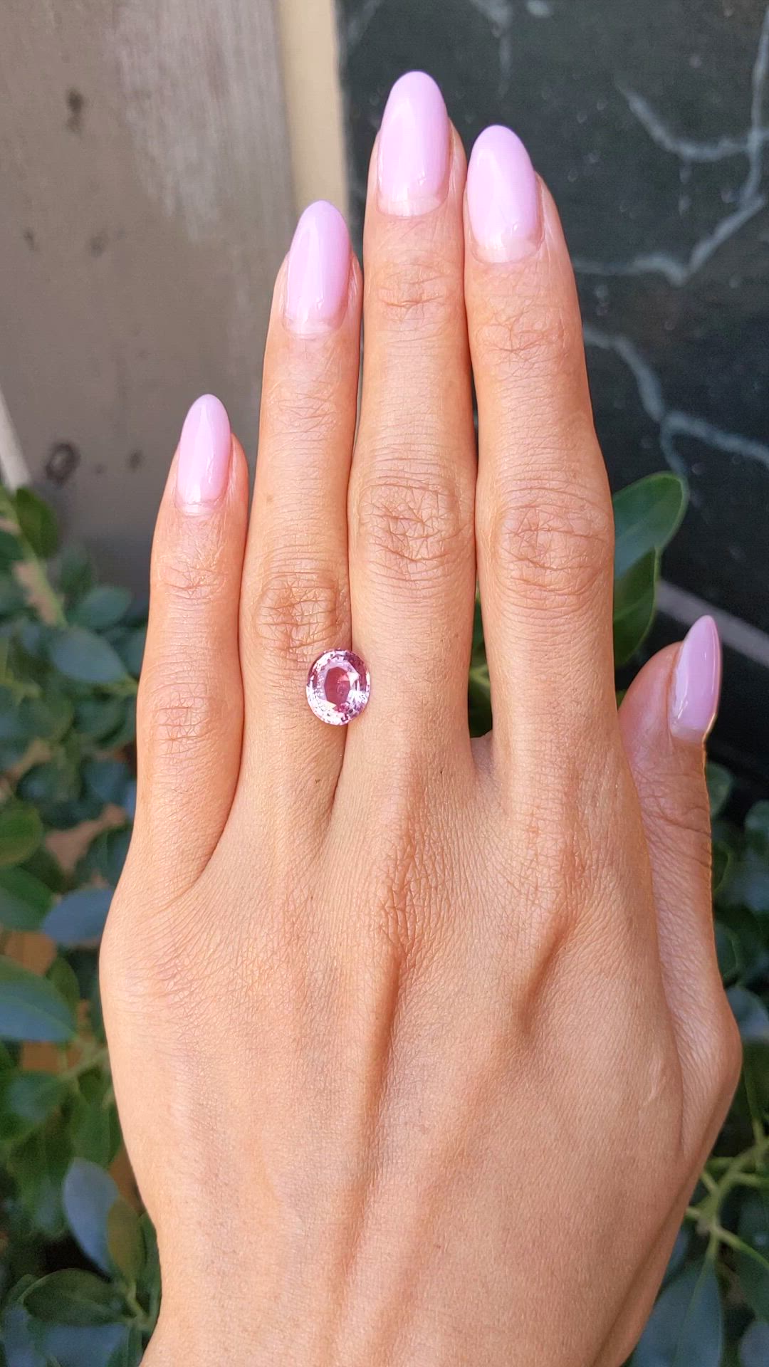 3.06 Ct. Padparadscha Sapphire from Madagascar Size Video