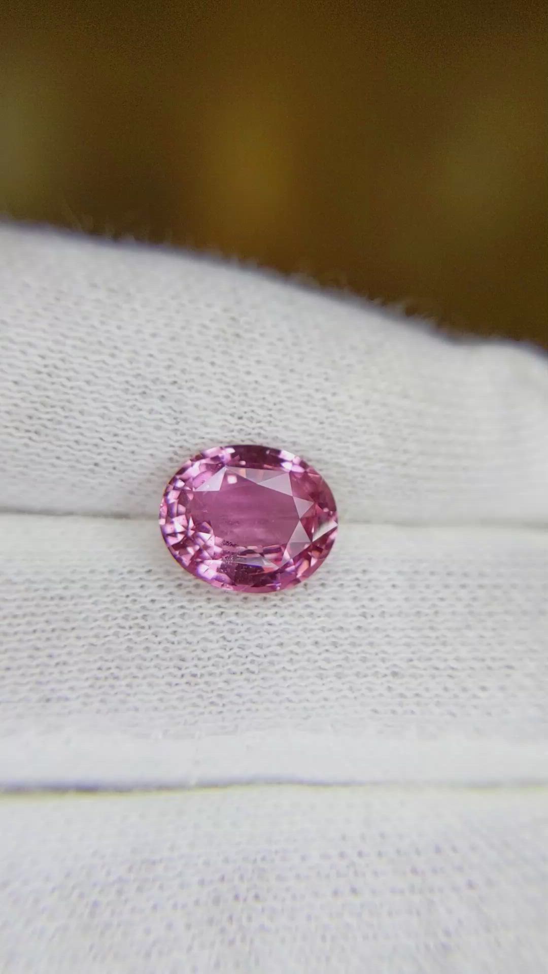 3.06 Ct. Padparadscha Sapphire from Madagascar Size Video