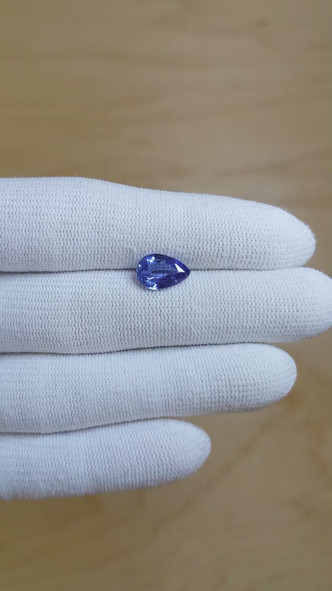2.51 Ct. Blue Sapphire from Ceylon (Sri Lanka) Size Video