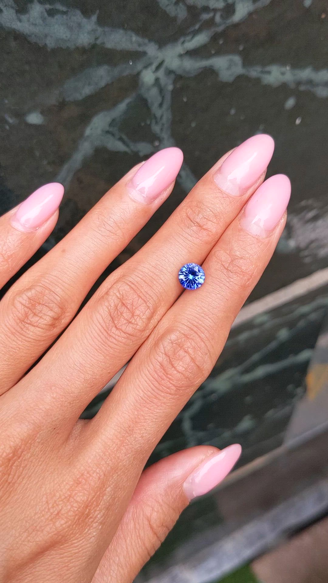 1.67 Ct. Blue Sapphire from Ceylon (Sri Lanka) Size Video
