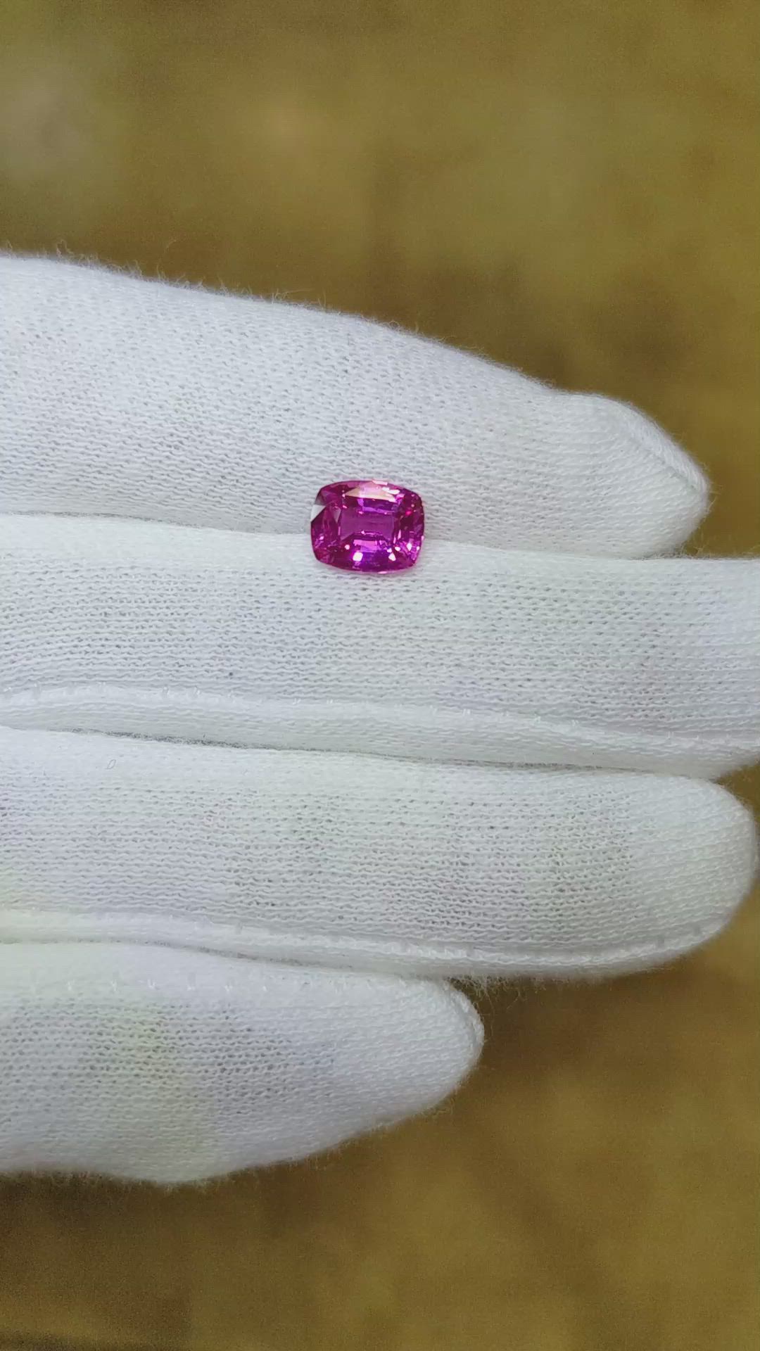 1.56 Ct. Pink Sapphire from Ceylon (Sri Lanka) Size Video