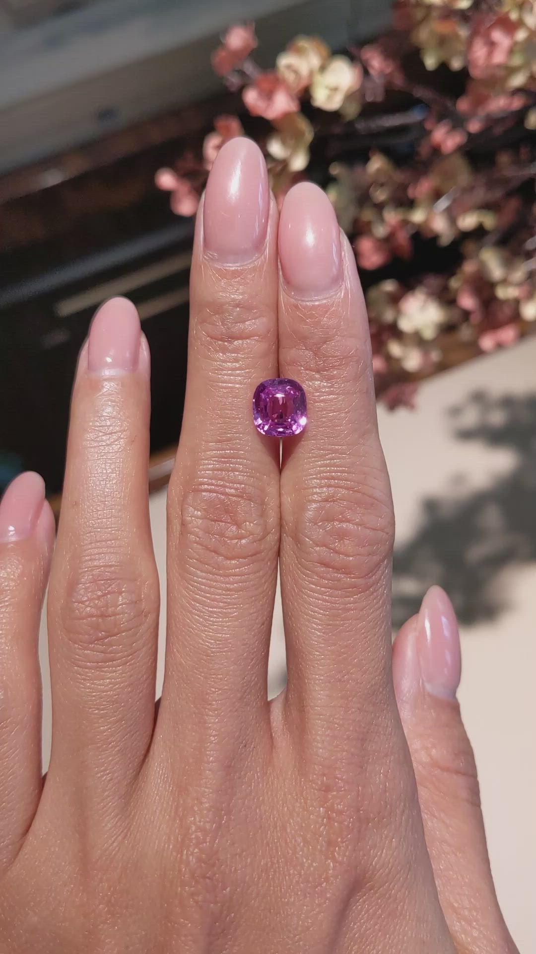 3.05 Ct. Pink Sapphire from Madagascar Size Video