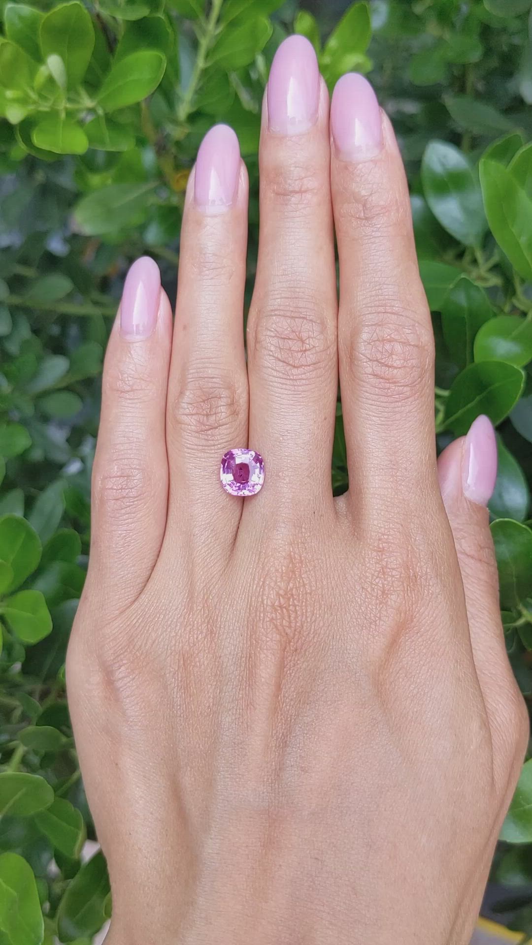 3.05 Ct. Pink Sapphire from Madagascar Size Video
