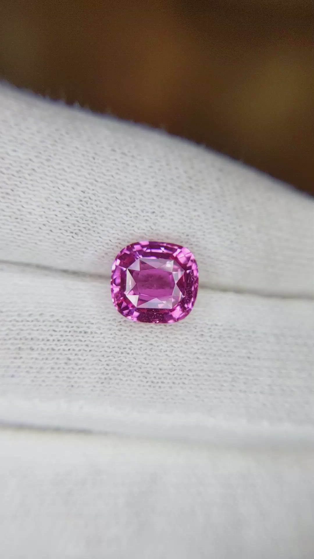 3.05 Ct. Pink Sapphire from Madagascar Size Video